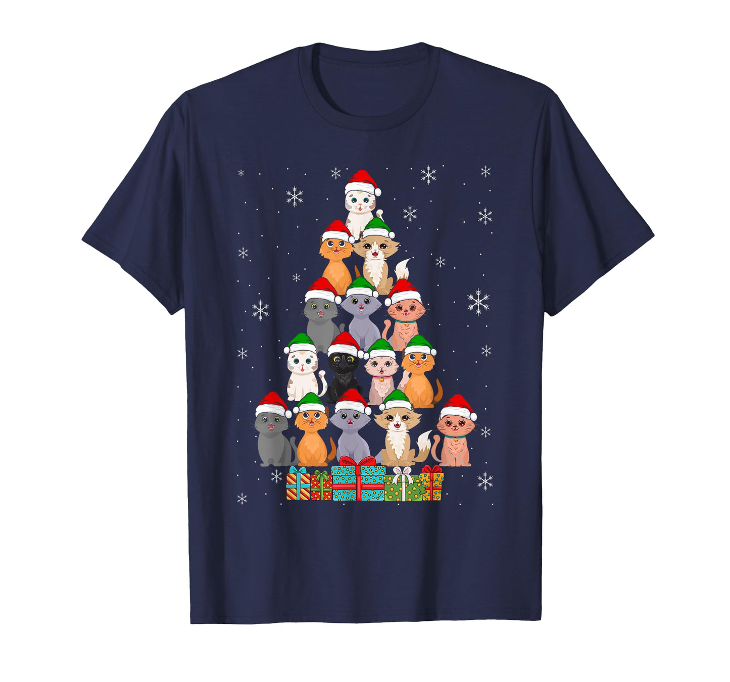 Christmas Cats Xmas Meow Christmas T-Shirt