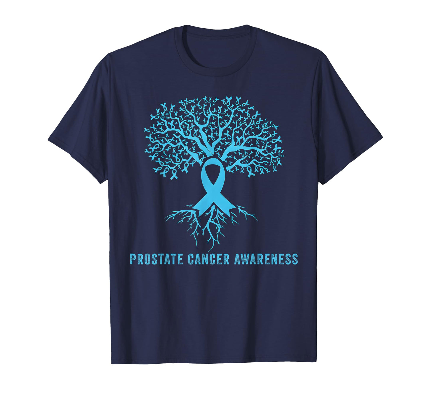 Prostate Cancer Awareness Ribbon Tree T-Shirt