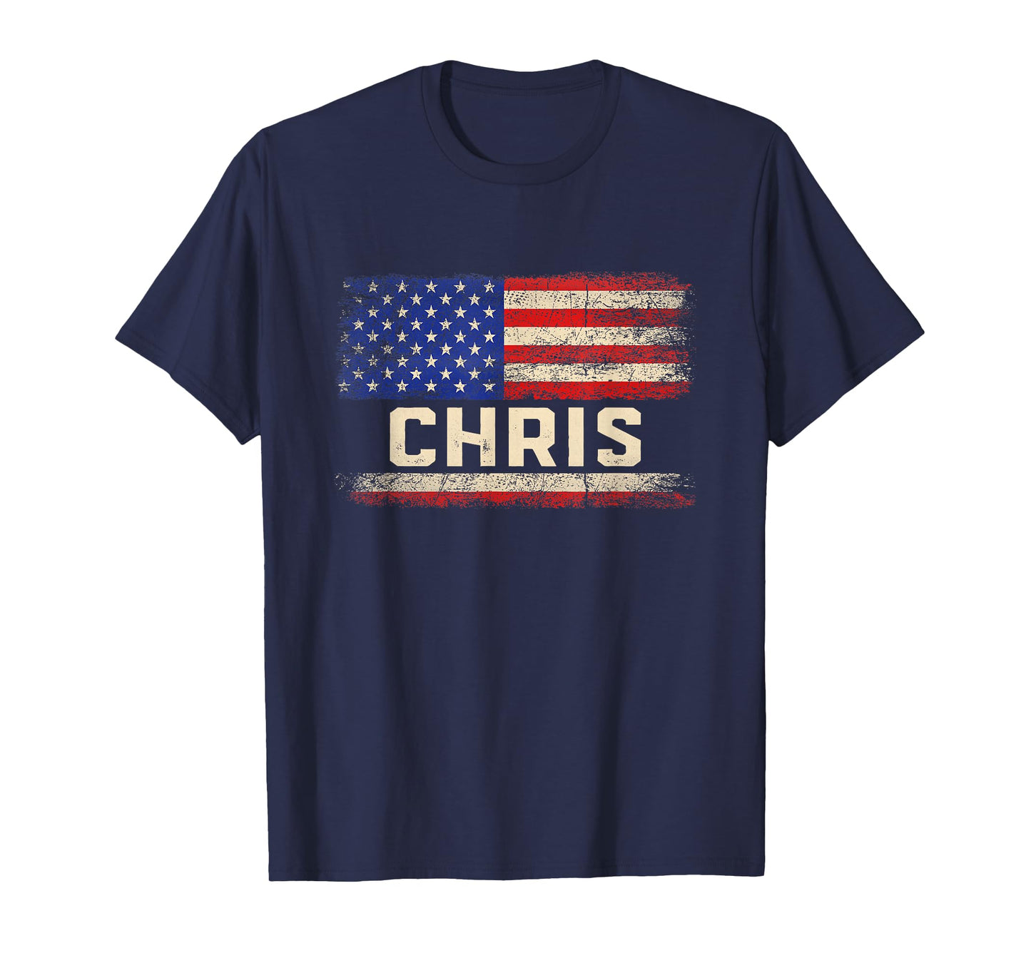 Chris First Name Shirt Chris Name American Flag T-Shirt for Women Kids Men