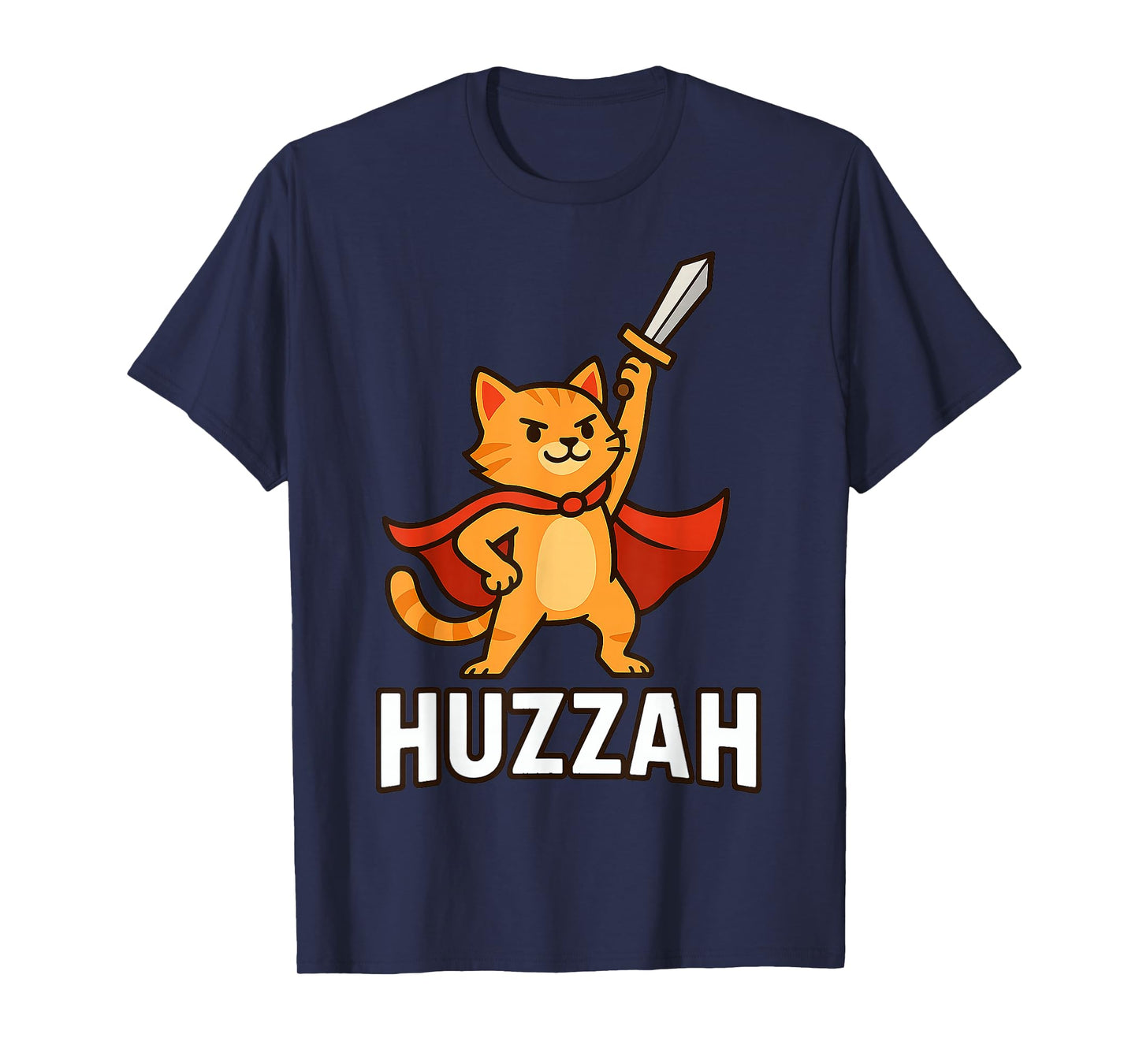 Cat Huzzah Hero Funny Kitten Lover Gifts for Men Women Kid T-Shirt