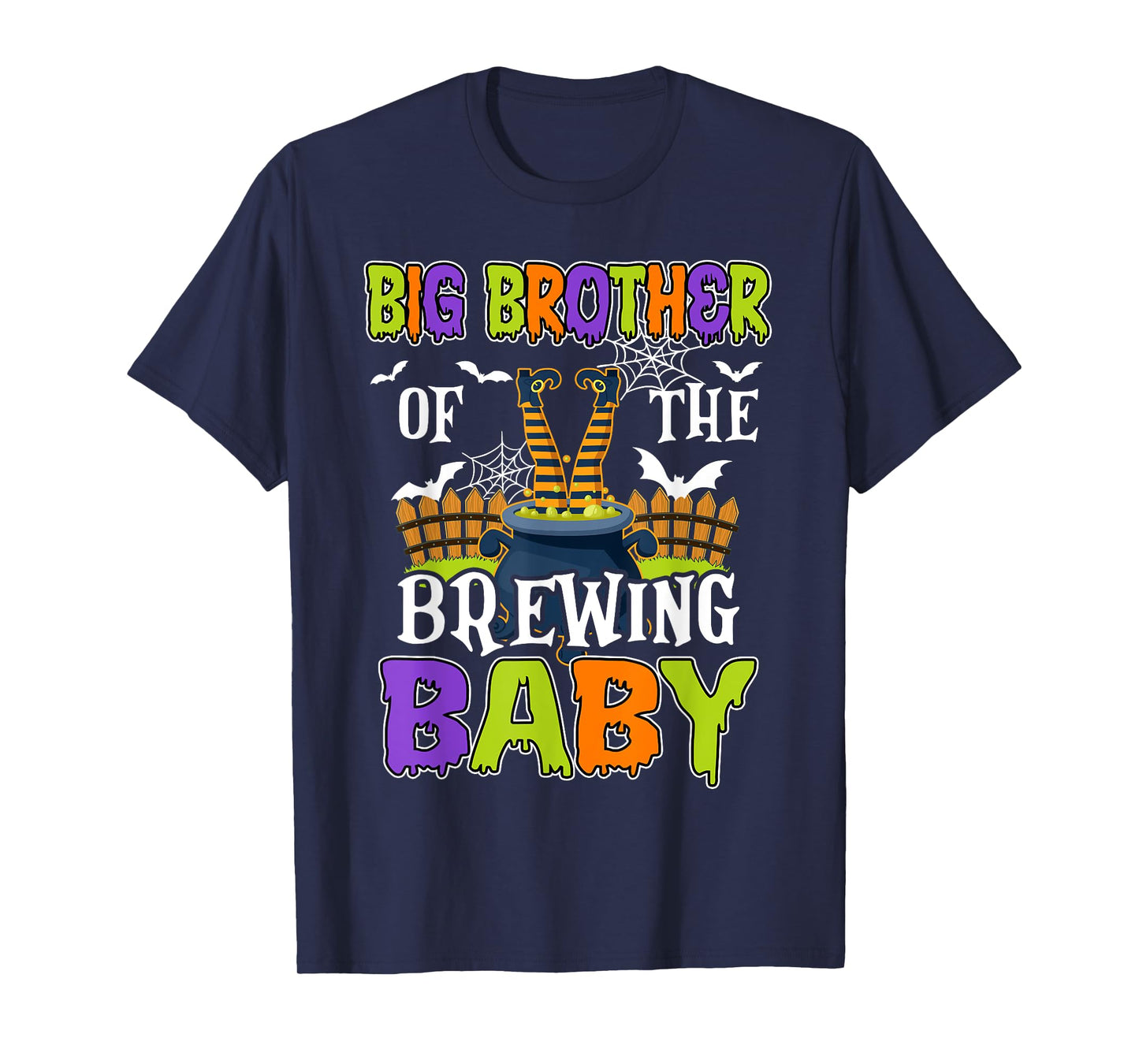 Big Brother Of The Brewing Baby Halloween Witch Baby Funny T-Shirt
