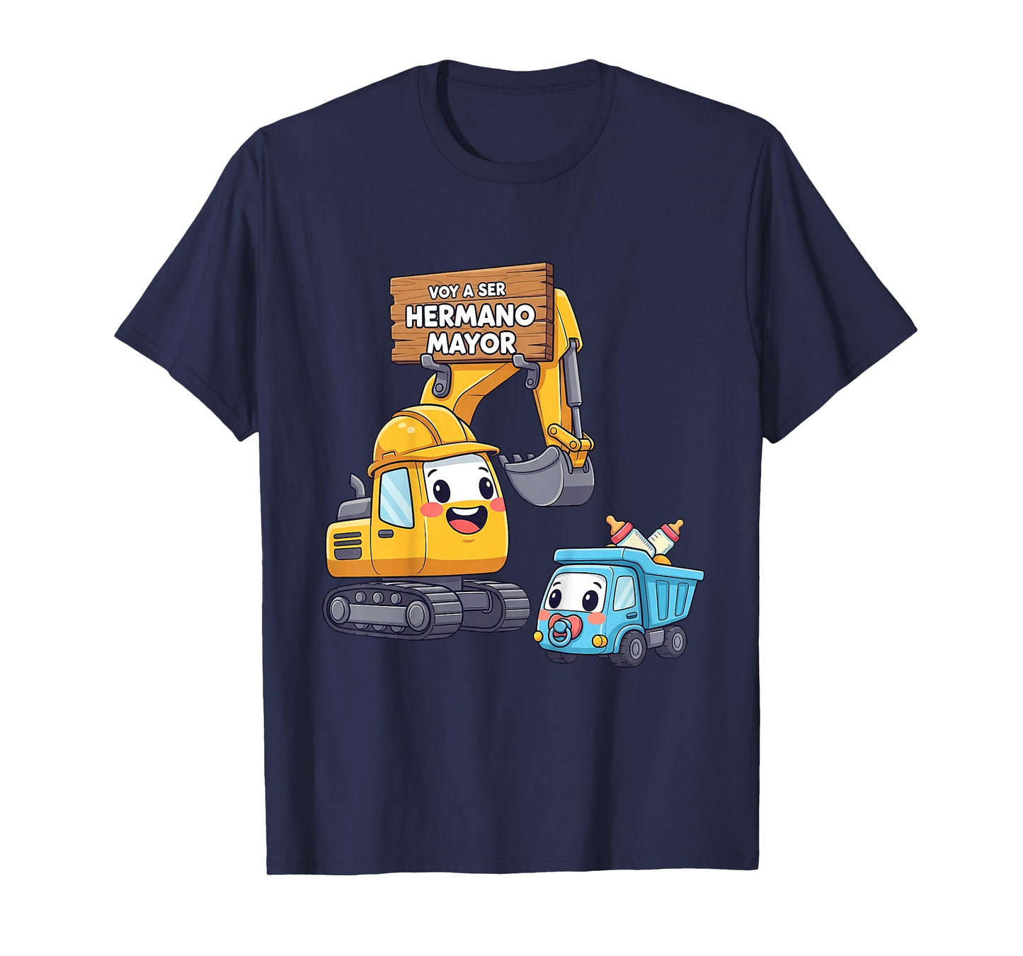 Voy A Ser Hermano Mayor - Big Brother Spanish Construction T-Shirt