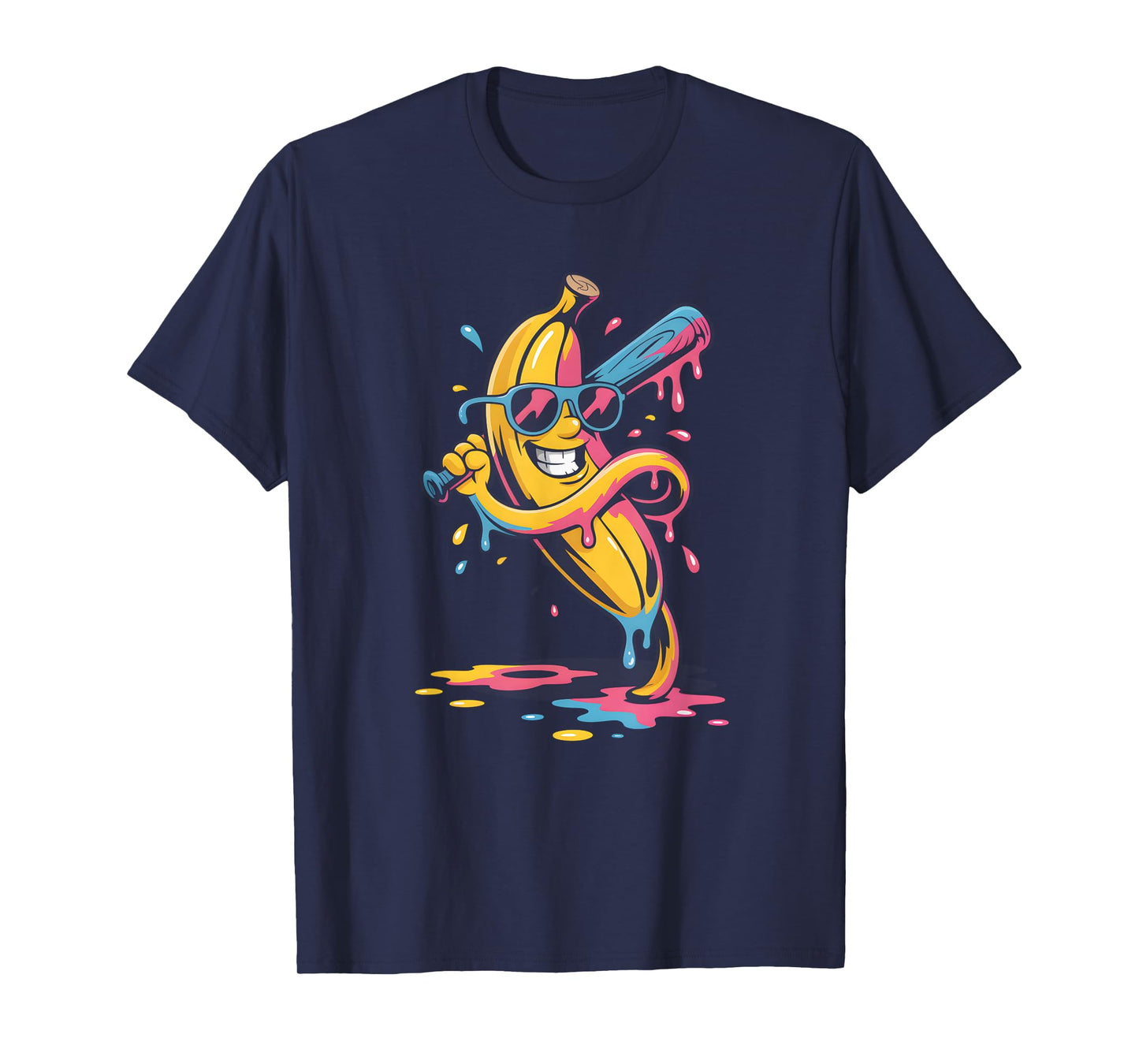 Banana Funny Baseball Drip Kids Youth Boys Girls T-Shirt