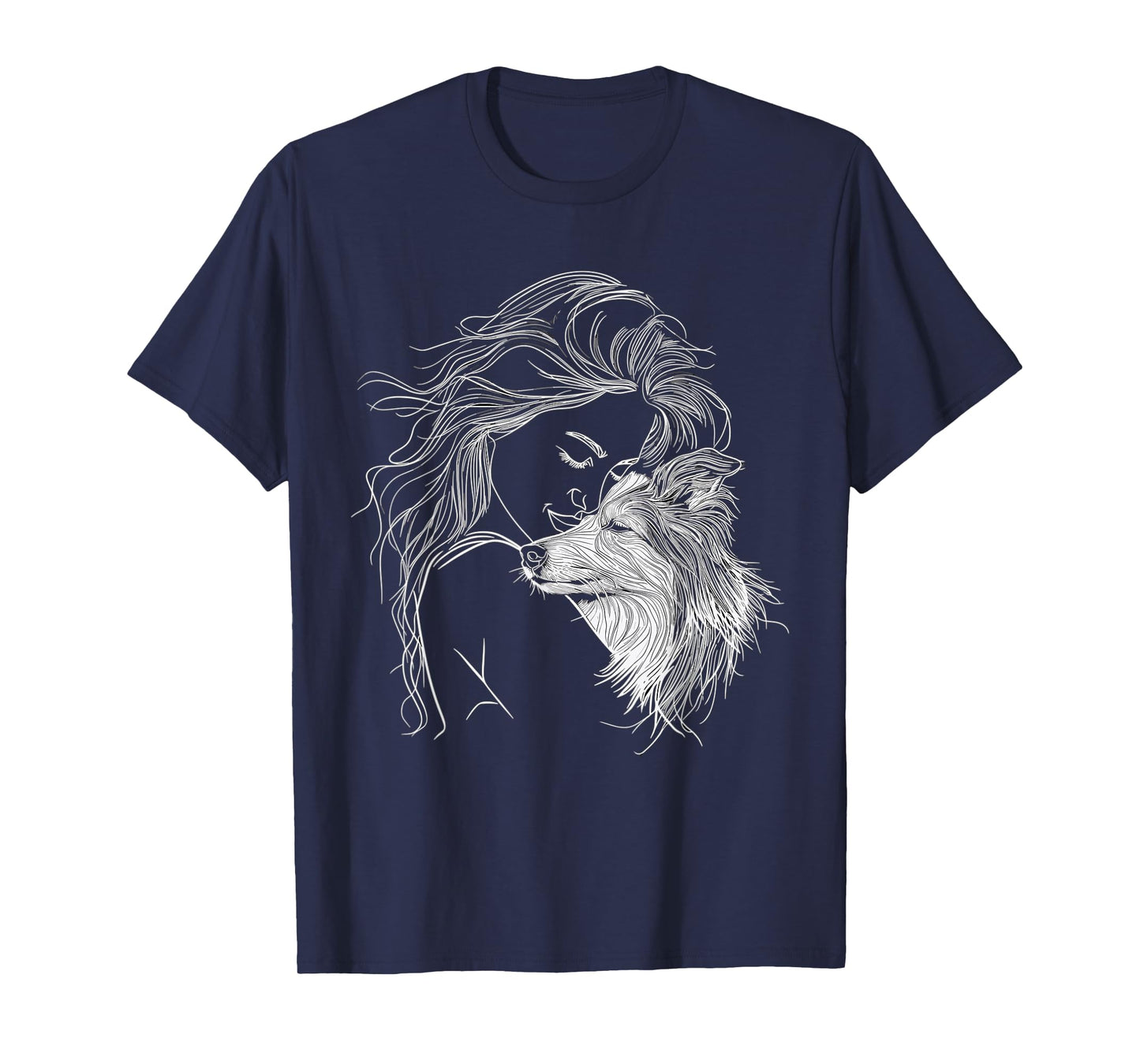 Shetland Sheepdog Mom Dog Art Sheltie Lover Mother's Day T-Shirt for Men Women