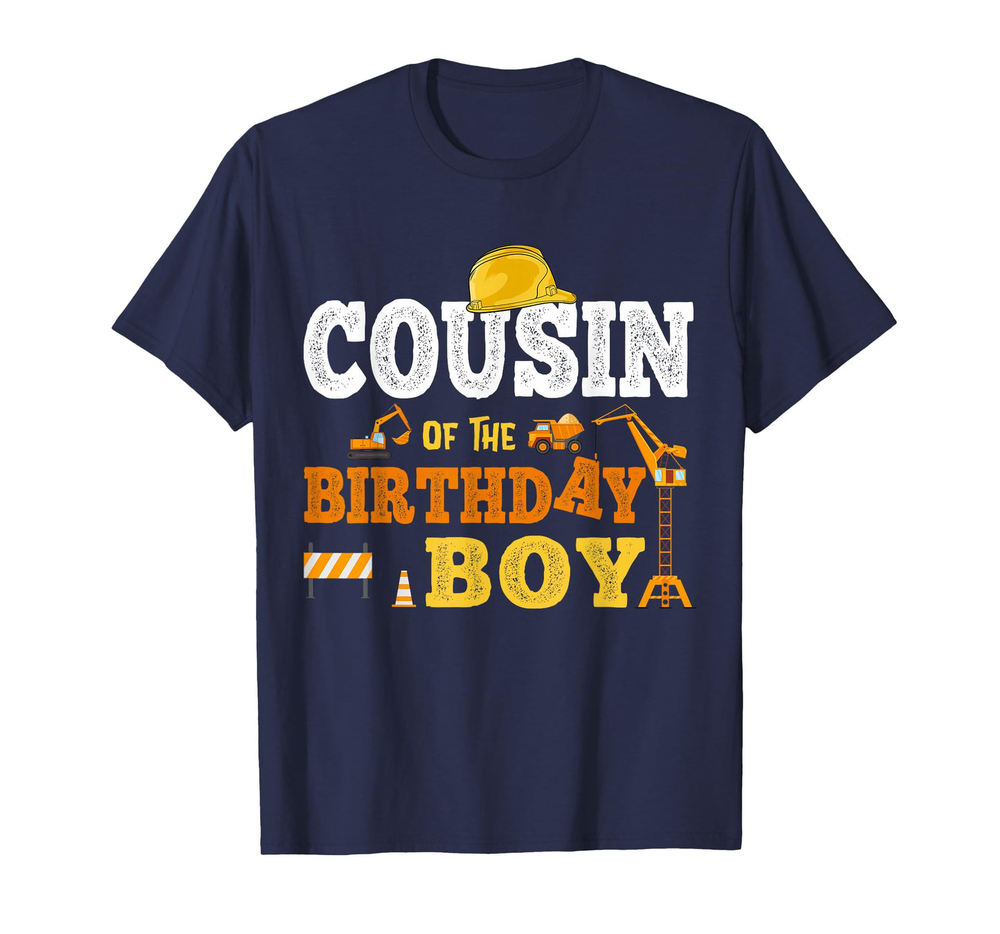Cousin Of The Birthday Boy Kid Construction Matching Family T-Shirt