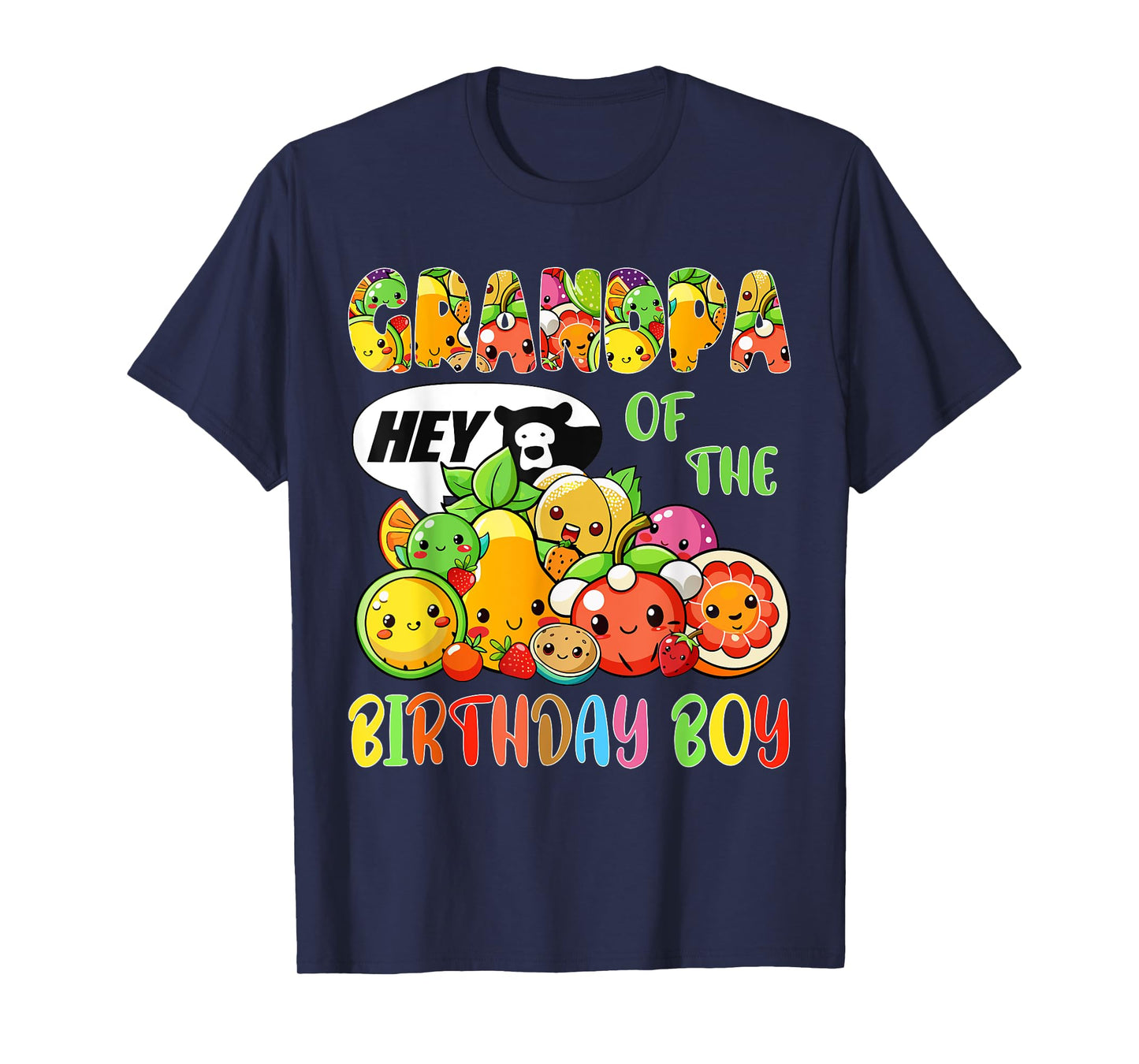 Grandpa Of The Birthday Boy Family Fruit Birthday Party T-Shirt