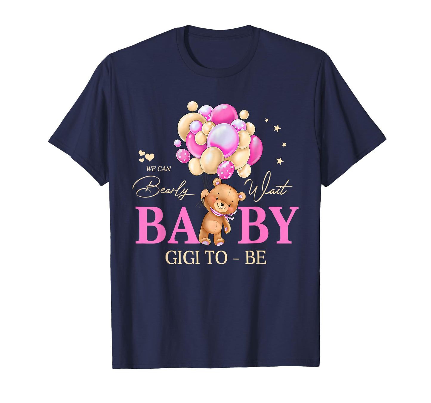 Gigi We Can Bearly Wait Baby Shower Bear Family Matching T-Shirt