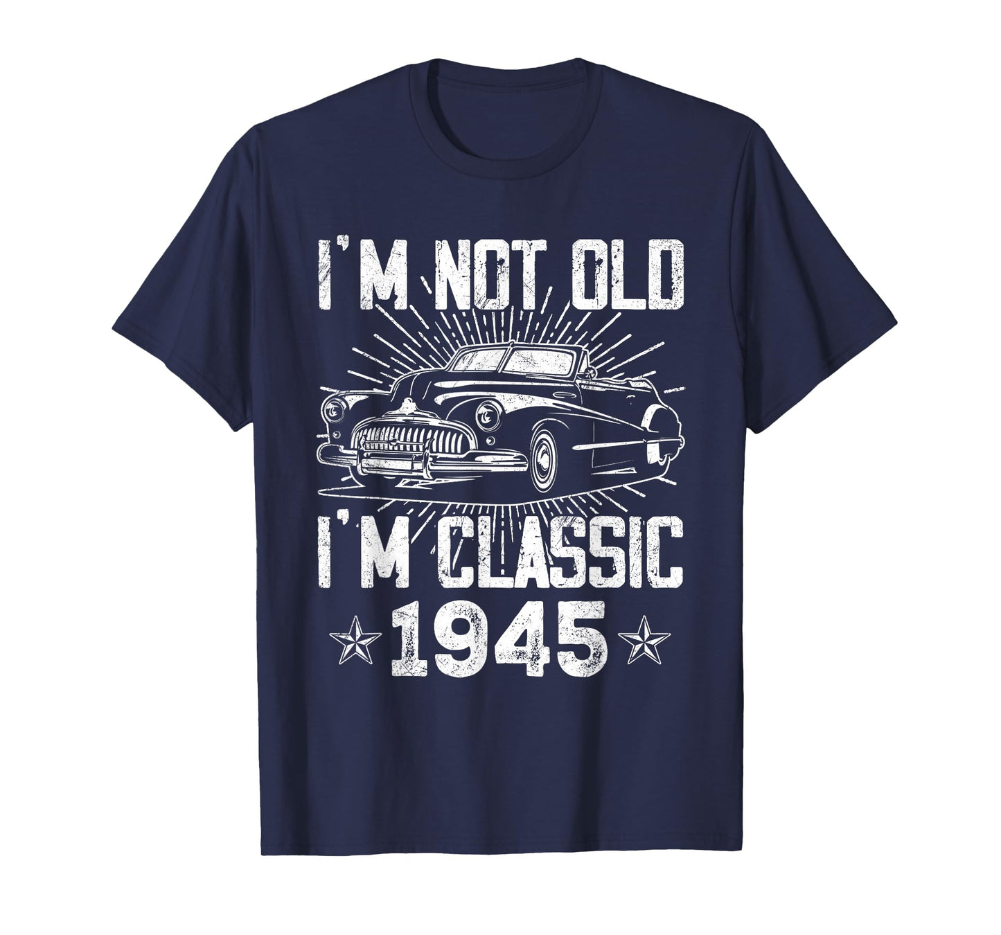 80 Year Old Vintage Classic Car 1945 80th Birthday Gifts Men T-Shirt