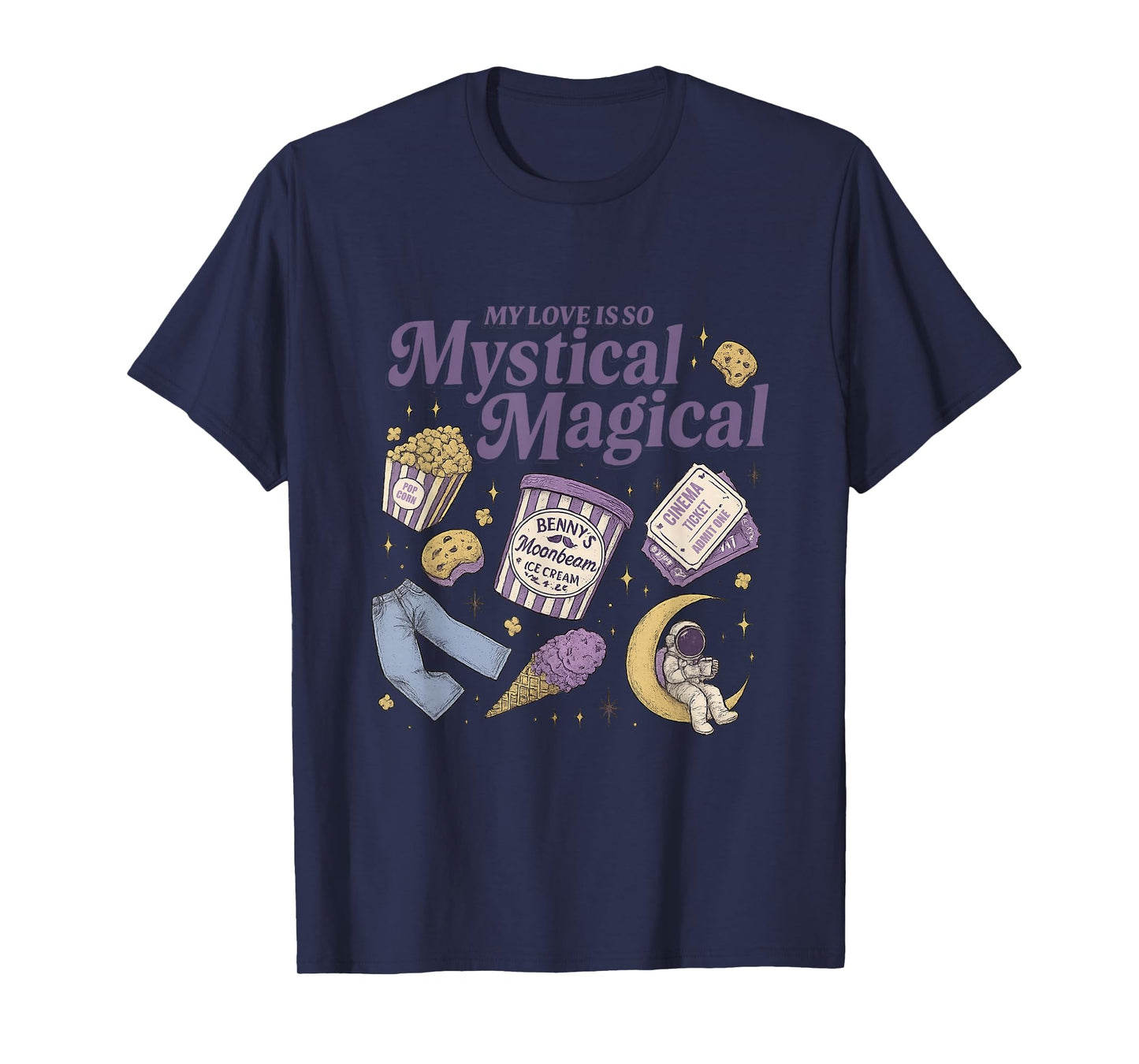 My Love is So Mystical Magical, Vintage Moonbeam Ice Cream T-Shirt