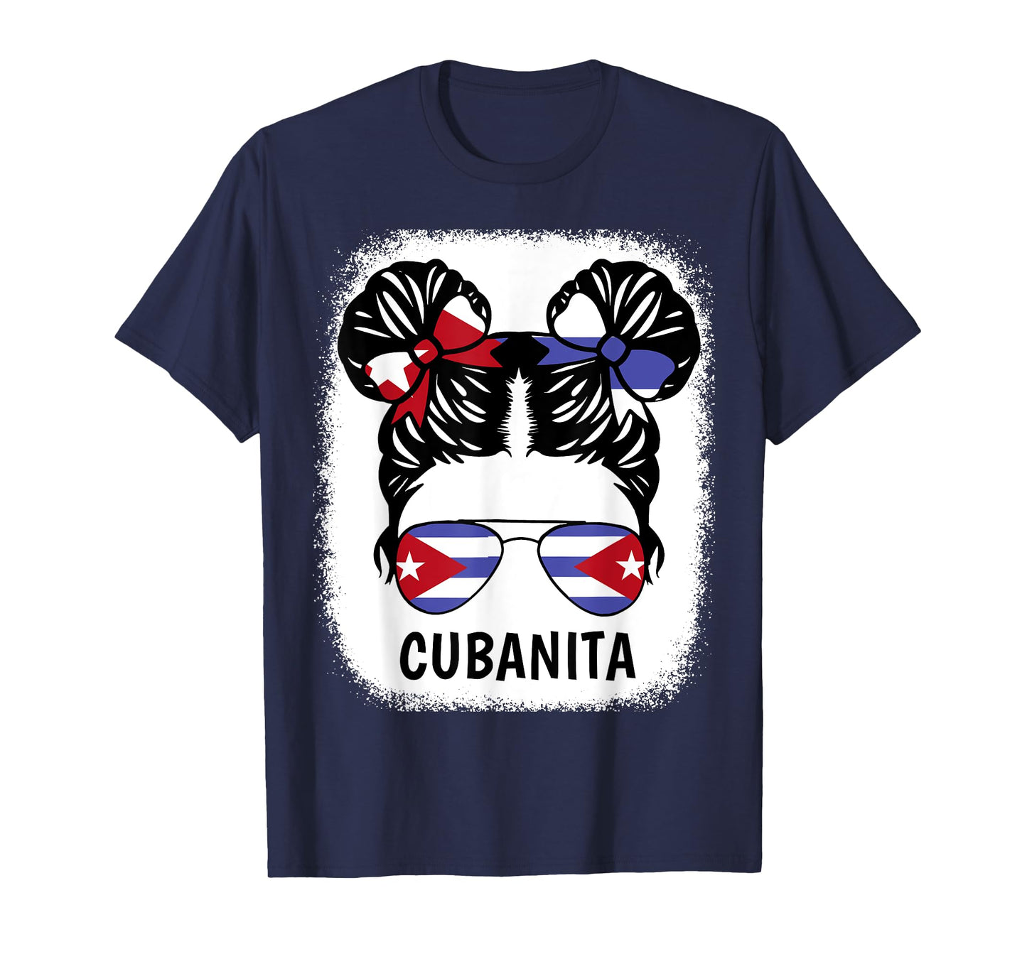 Cuban Girl Cubanita Cuba Flag Kids Women Hispanic Heritage T-Shirt