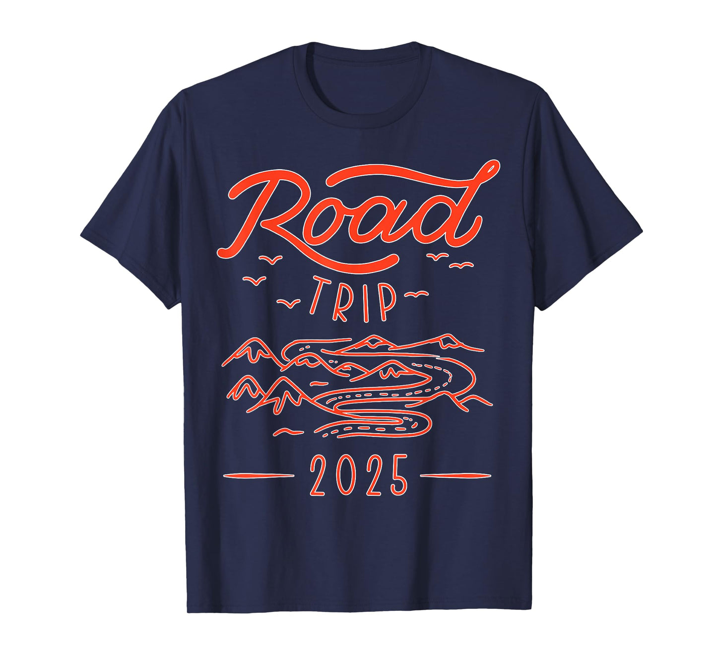Family Vacation Camping Road Trip Travel Unisex Youth Black Cotton 80% Polyester 20% Classic Fit Short Sleeve T-Shirt Small
