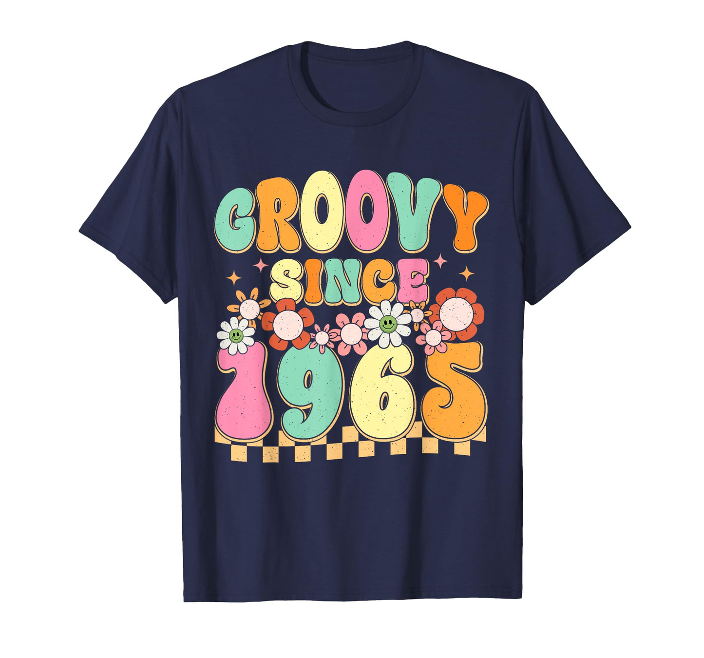 Groovy Since 1965 60 Year Old Flower 60th Birthday Vintage T-Shirt