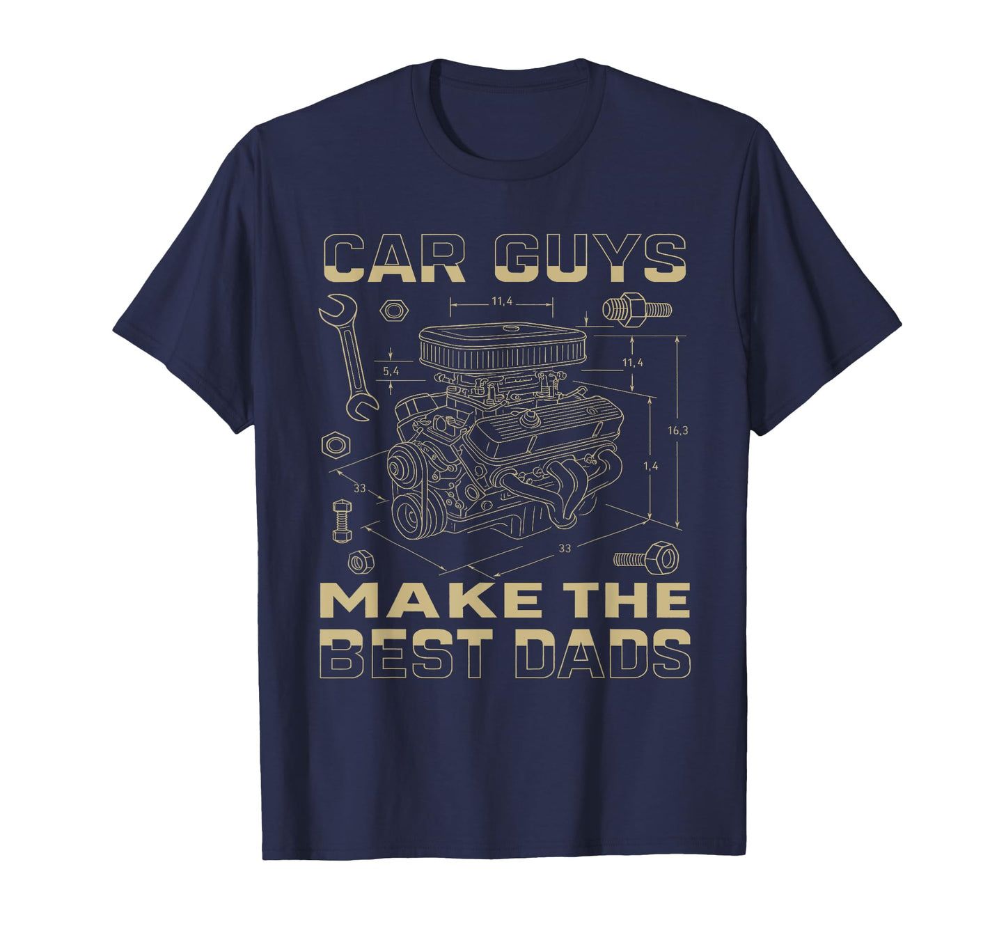 Car Guys Make The Best Dads, Funny Garage Mechanic dad T-Shirt