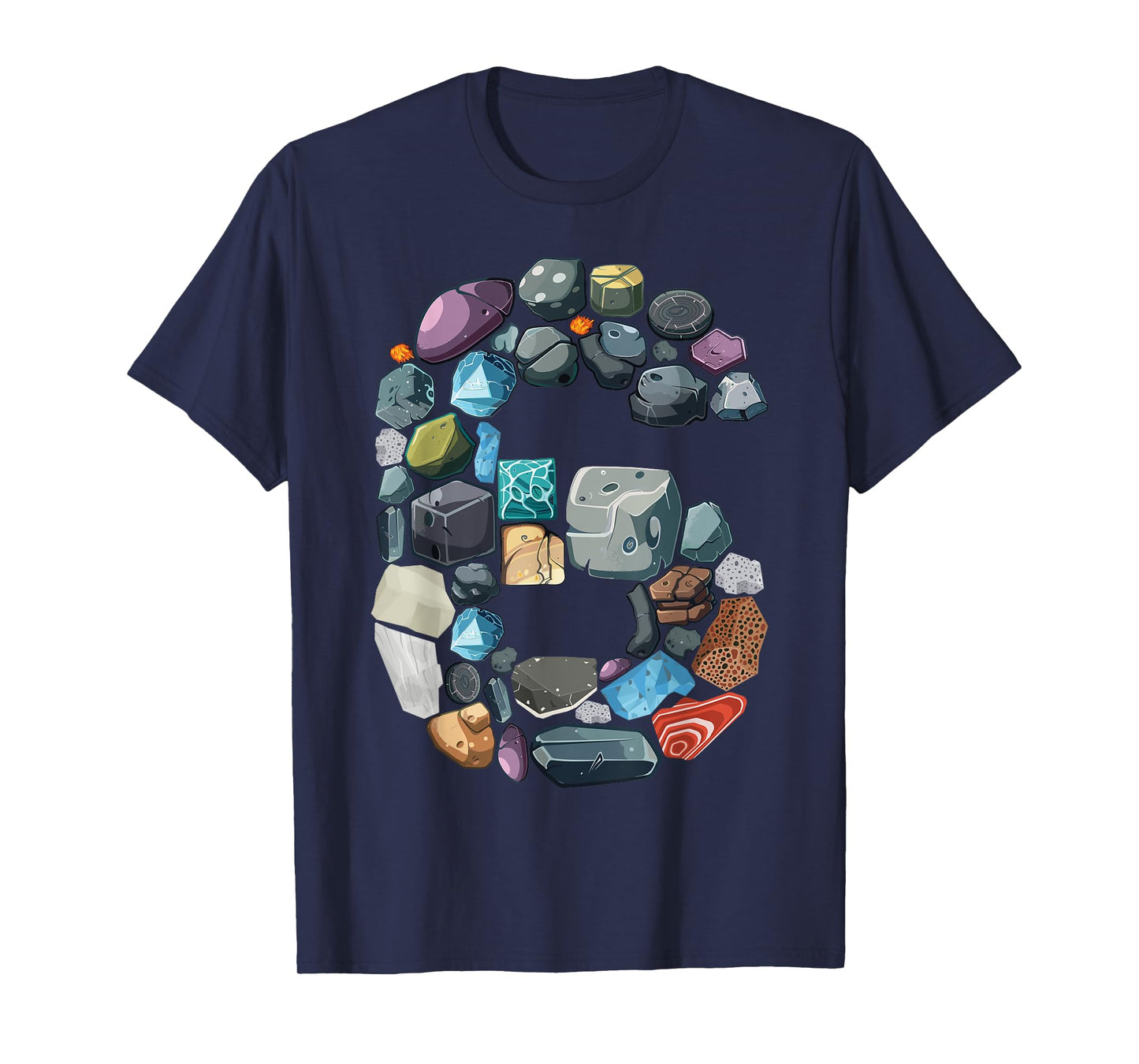 Geology 6 years Old Rock Collecting 6th Birthday T-Shirt