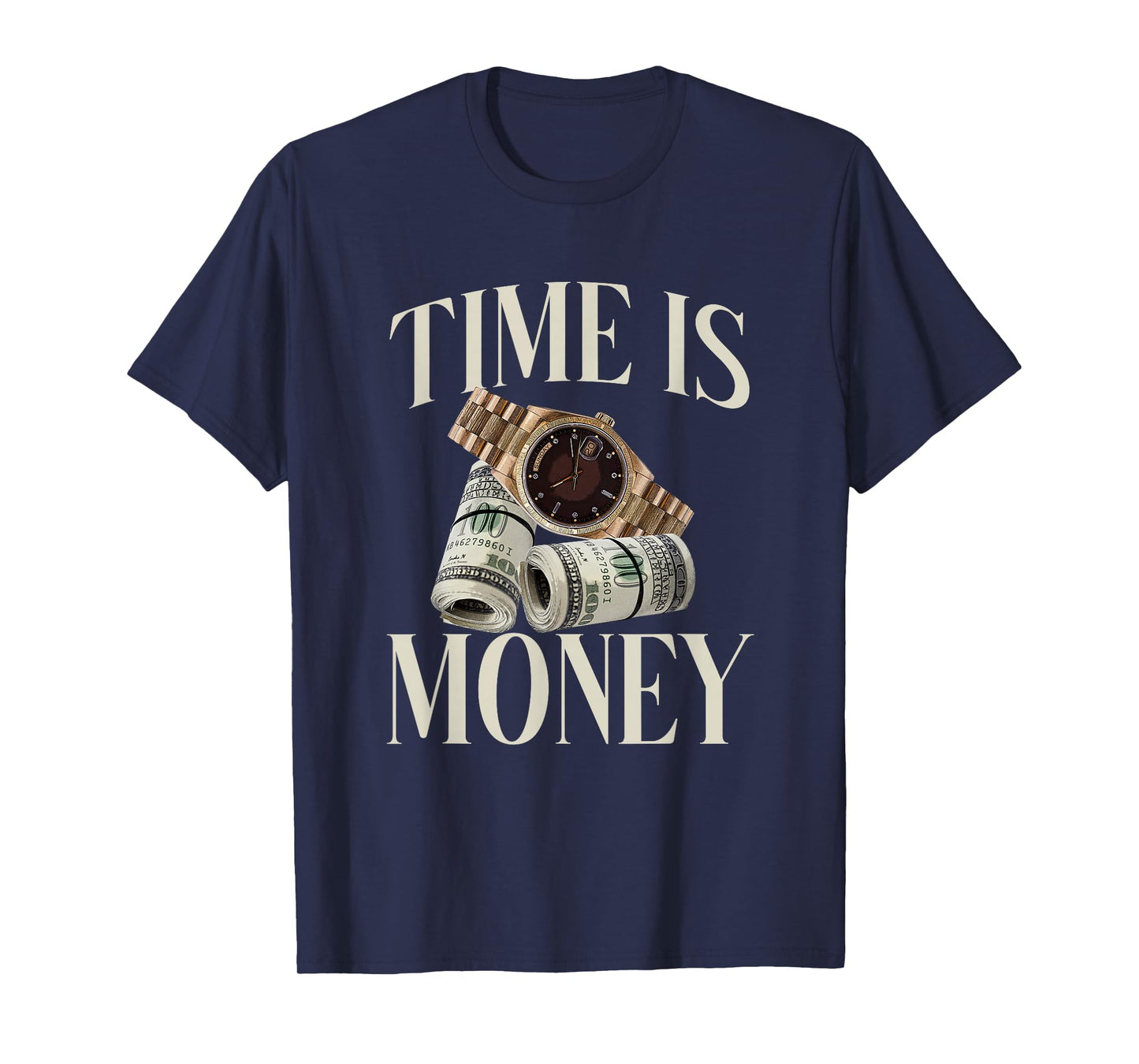Time Is Money Cash Business Millionaire Cryptocurrency Rich T-Shirt