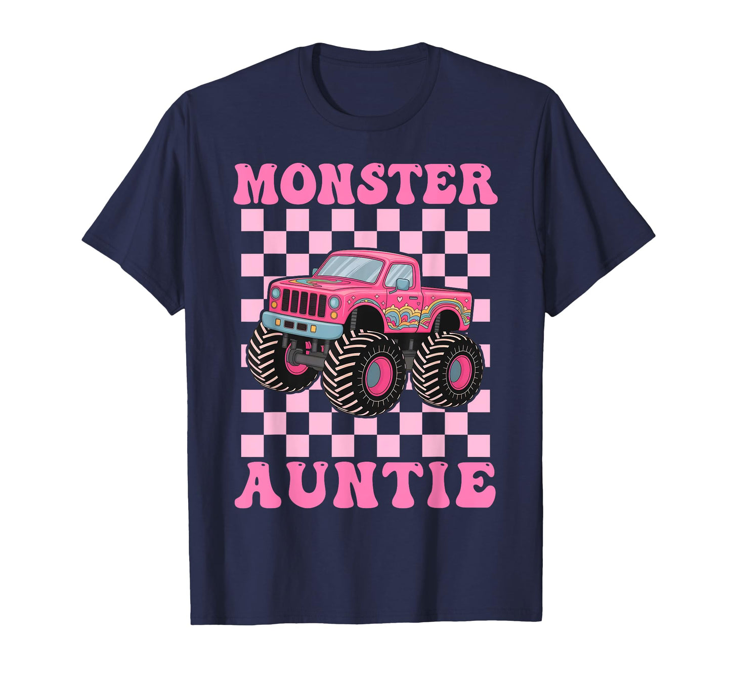 Monster Truck Auntie Family Matching Monster Truck Lovers T-Shirt