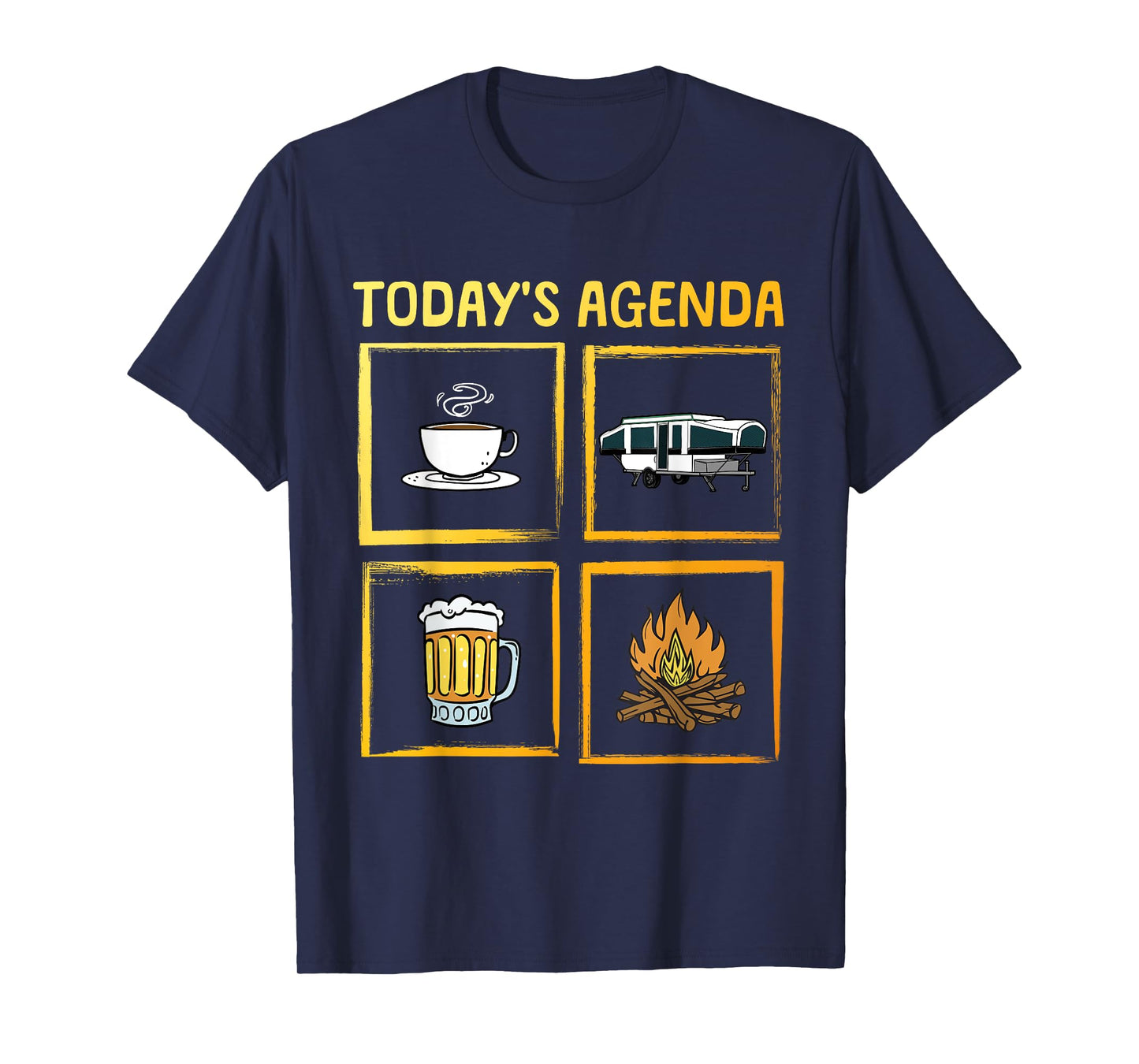 Cool Pop Up Camper Art for Men Women Caravan Popup Camper T-Shirt