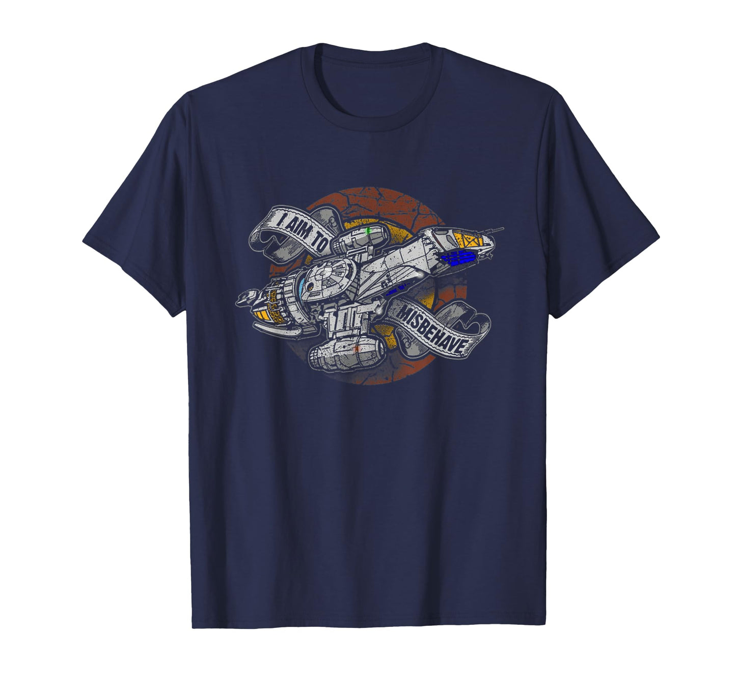 I Aim To Misbehave Retro Ship Works T-Shirt