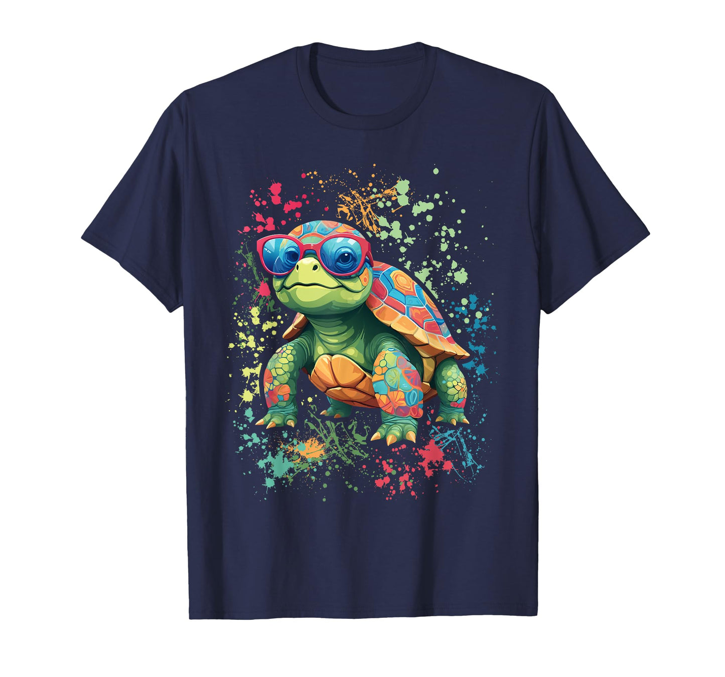 Turtle Colorful Turtle Outfit Mens Turtle Lover Turtle T-Shirt