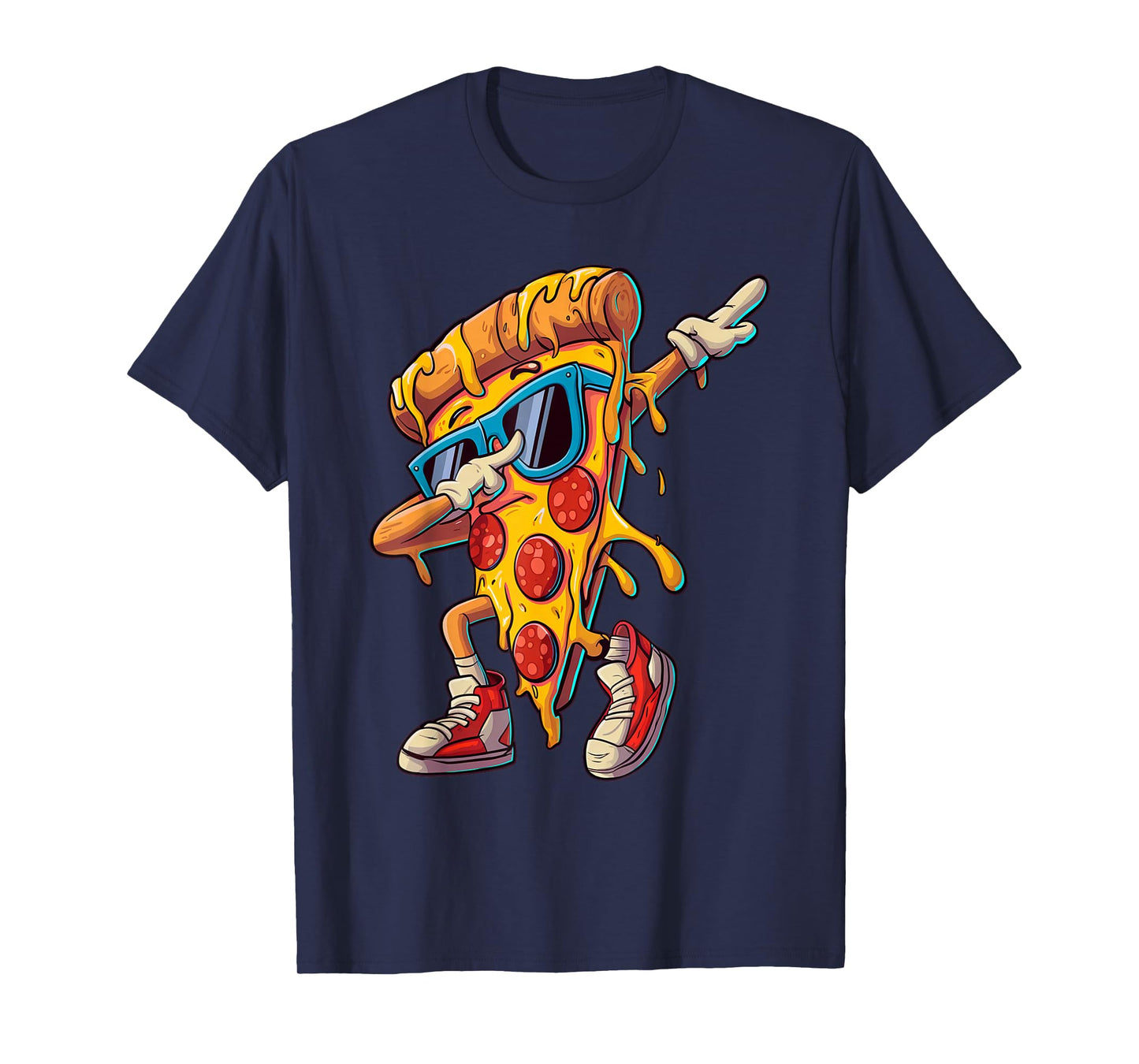 Dabbing Pizza Slice Fun Graphic for Food Lovers T-Shirt