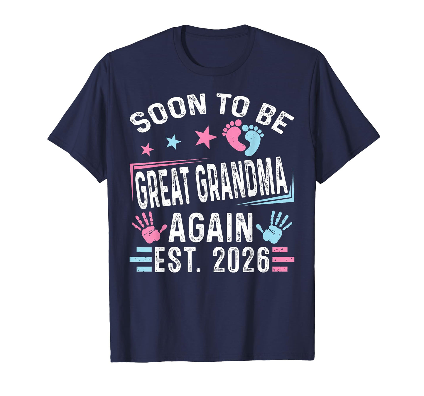 Soon to Be Great Grandma Again Est. 2026 Vintage Grandma T-Shirt