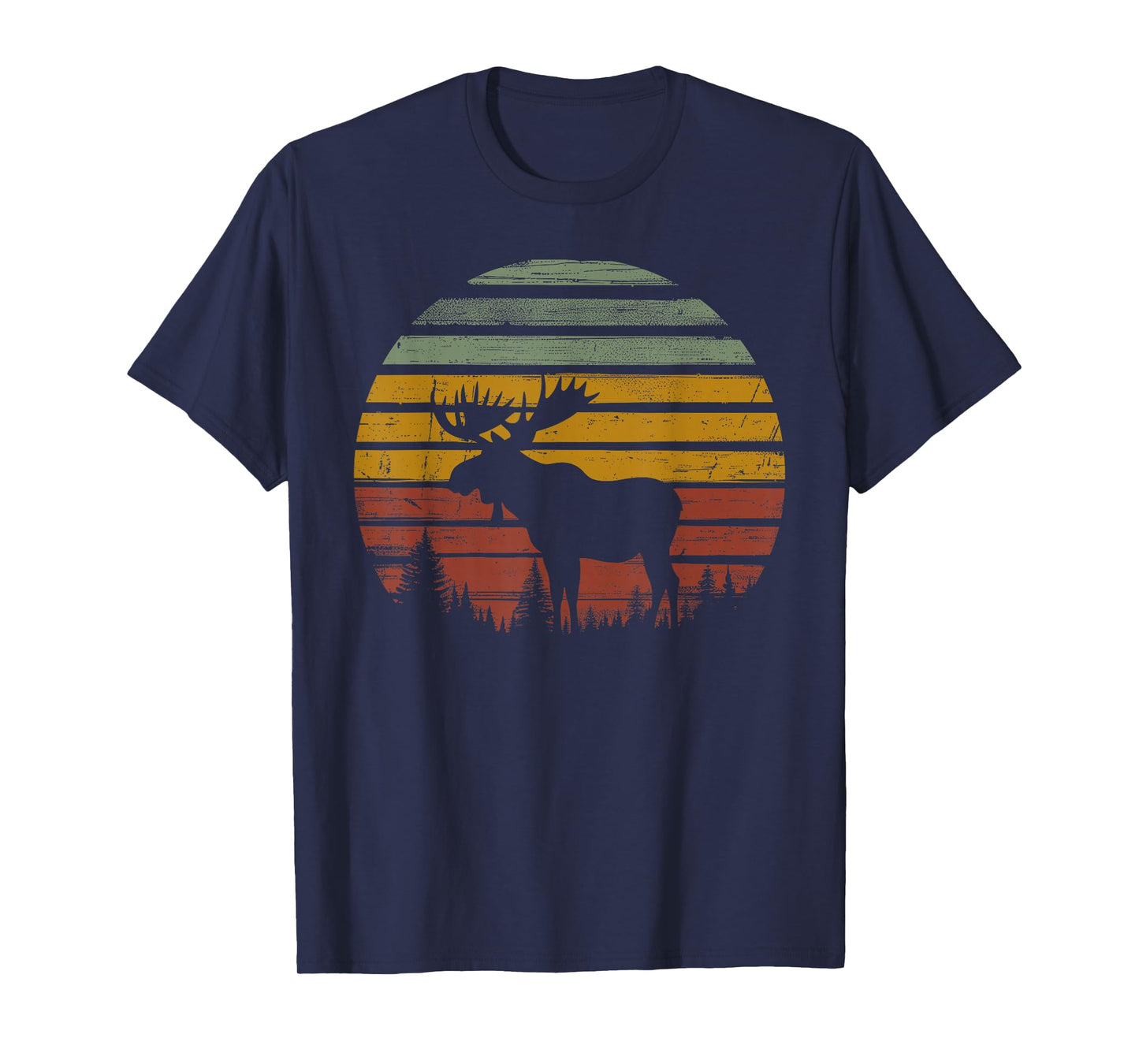 Moose Retro Vintage 80s Funny Moose Lover Gift Animals Lover T-Shirt