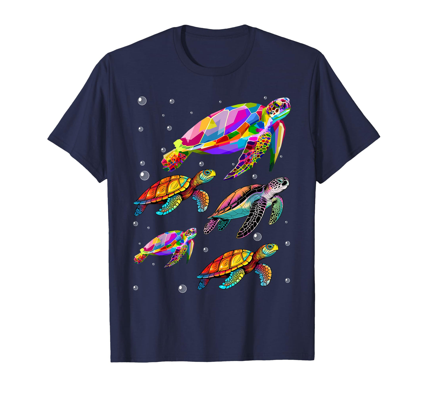 Womens Beautiful Tropical Swimming Sea Turtles T-Shirt