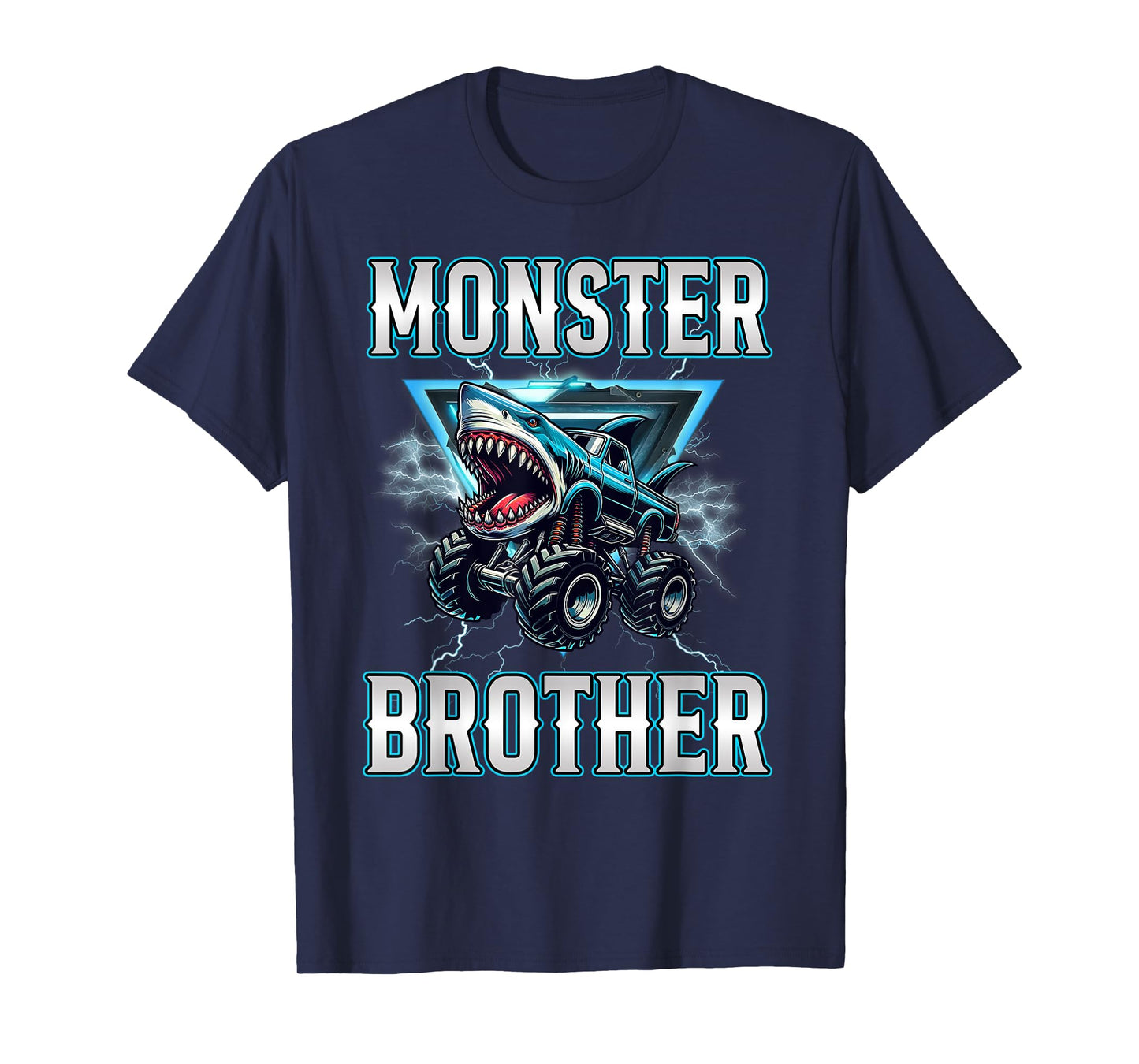 Brother of the Birthday Boy Monster Truck Birthday Family T-Shirt
