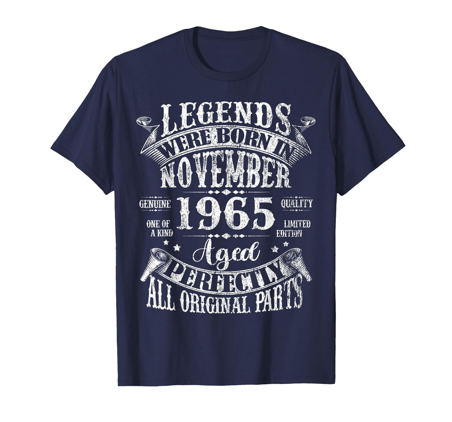 Legends Were Born in November 1965 60th Birthday Gifts Men T-Shirt