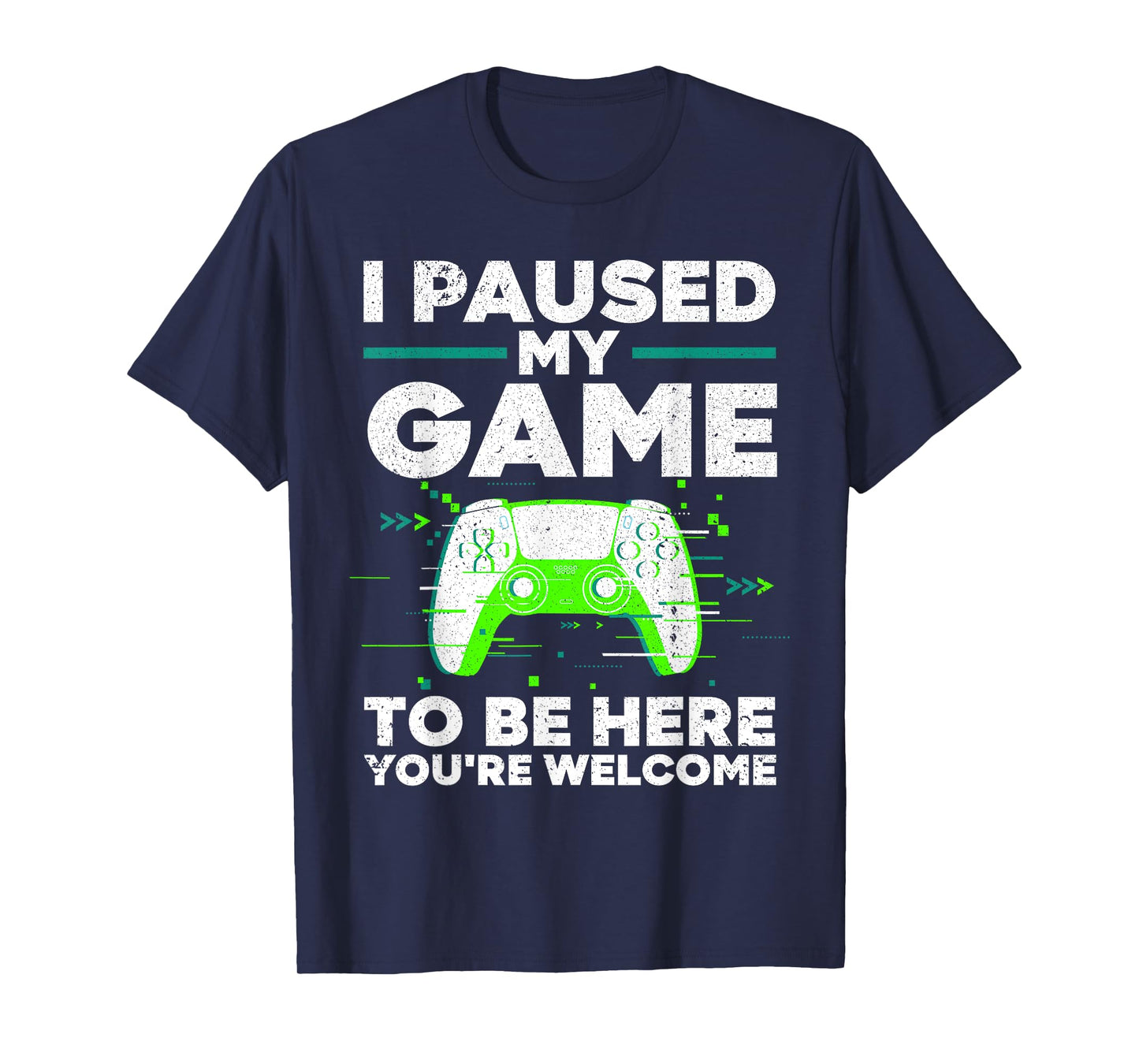 Cool Video Gamer For Men Boys Kids Game Paused Gaming Gamers T-Shirt