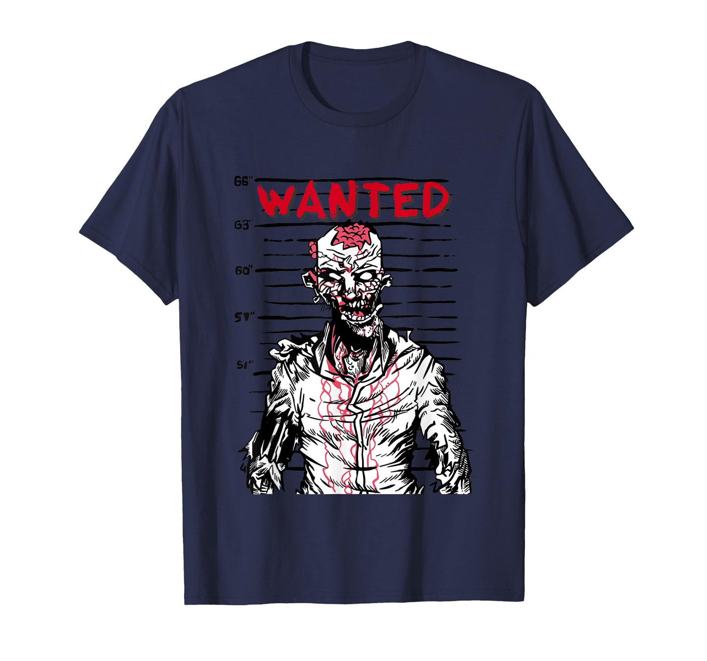 "Scary zombie wanted on Halloween" for horror movie fan T-Shirt