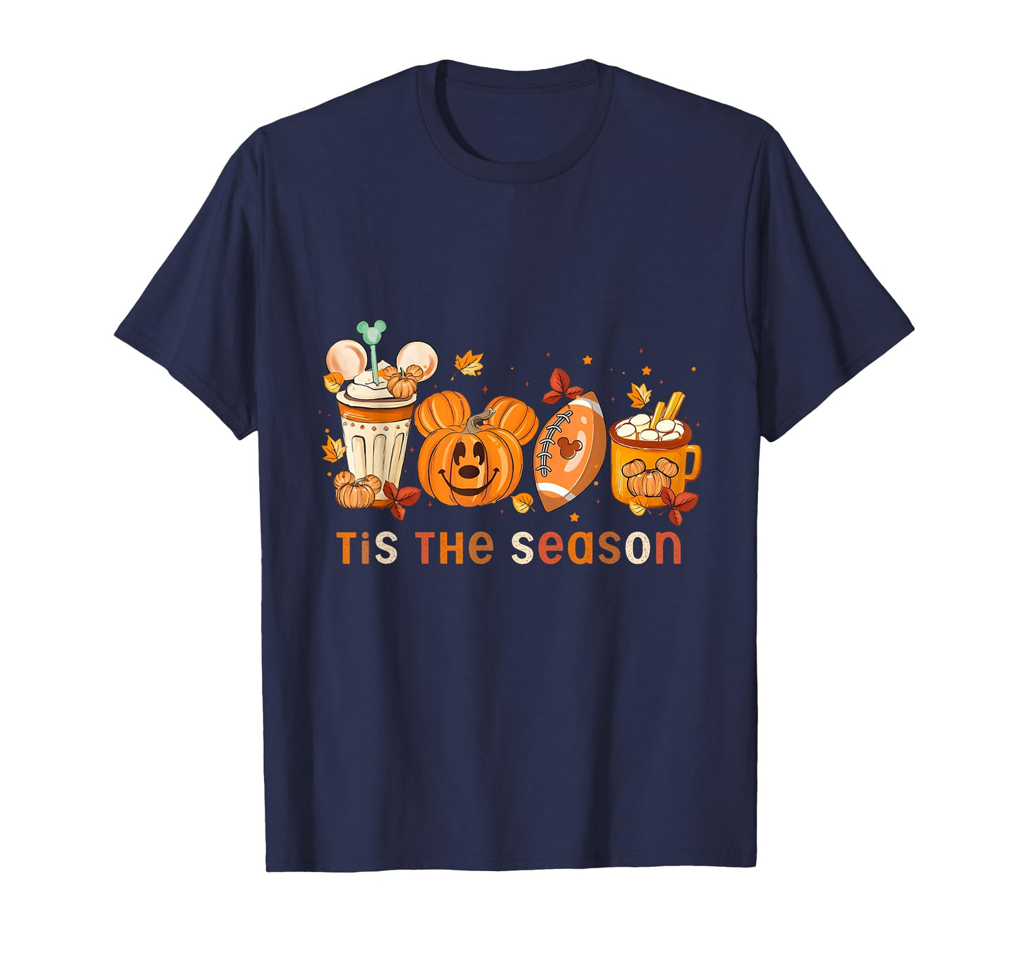 Tis The Season Autumn Halloween Pumpkin Fall Drink T-Shirt