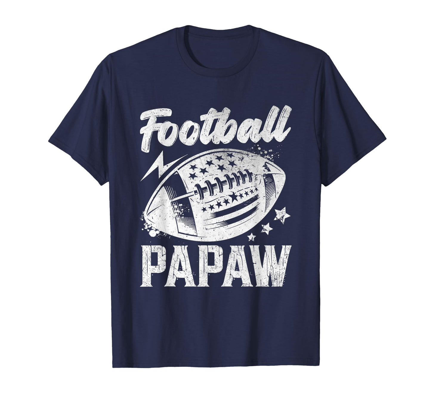 Vintage Football Papaw Gifts For Father's Day Dad Grandpa T-Shirt