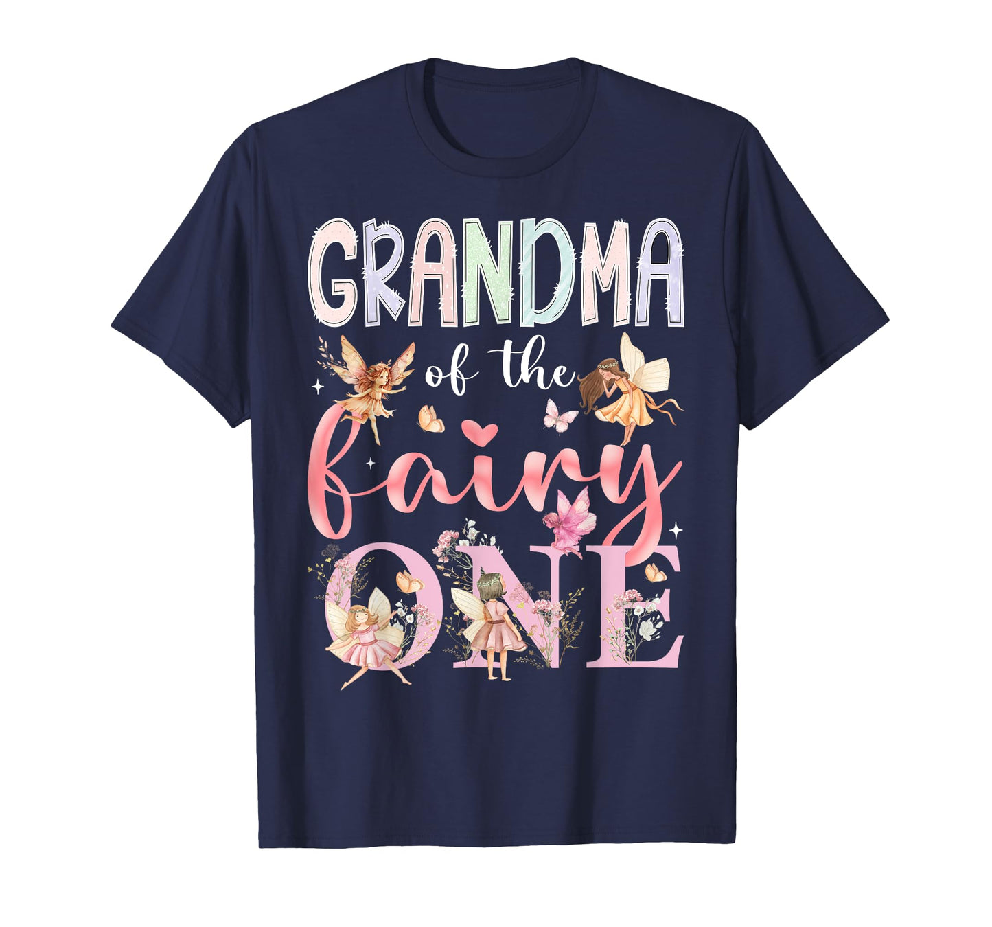 Grandma Of The Fairy One 1St Birthday Girl Fairytale T-Shirt
