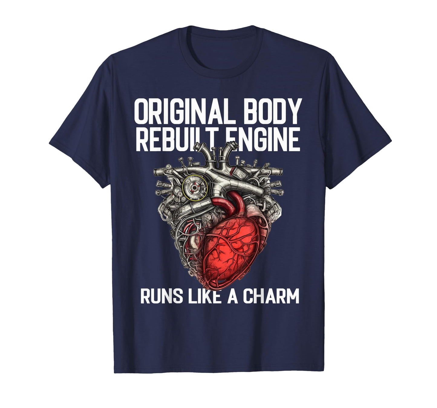 Funny Open Heart Surgery Bypass Survivor Recovery for Men T-Shirt