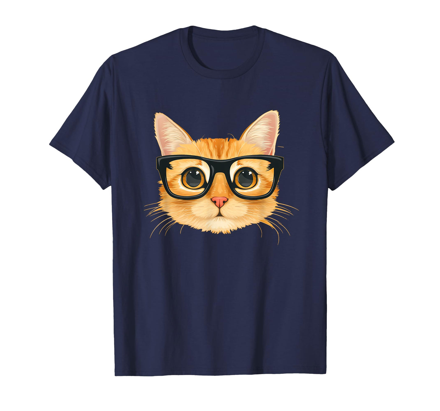 Cool cat head wearing spectacles costume for cats lovers Men Women Kids T-Shirt