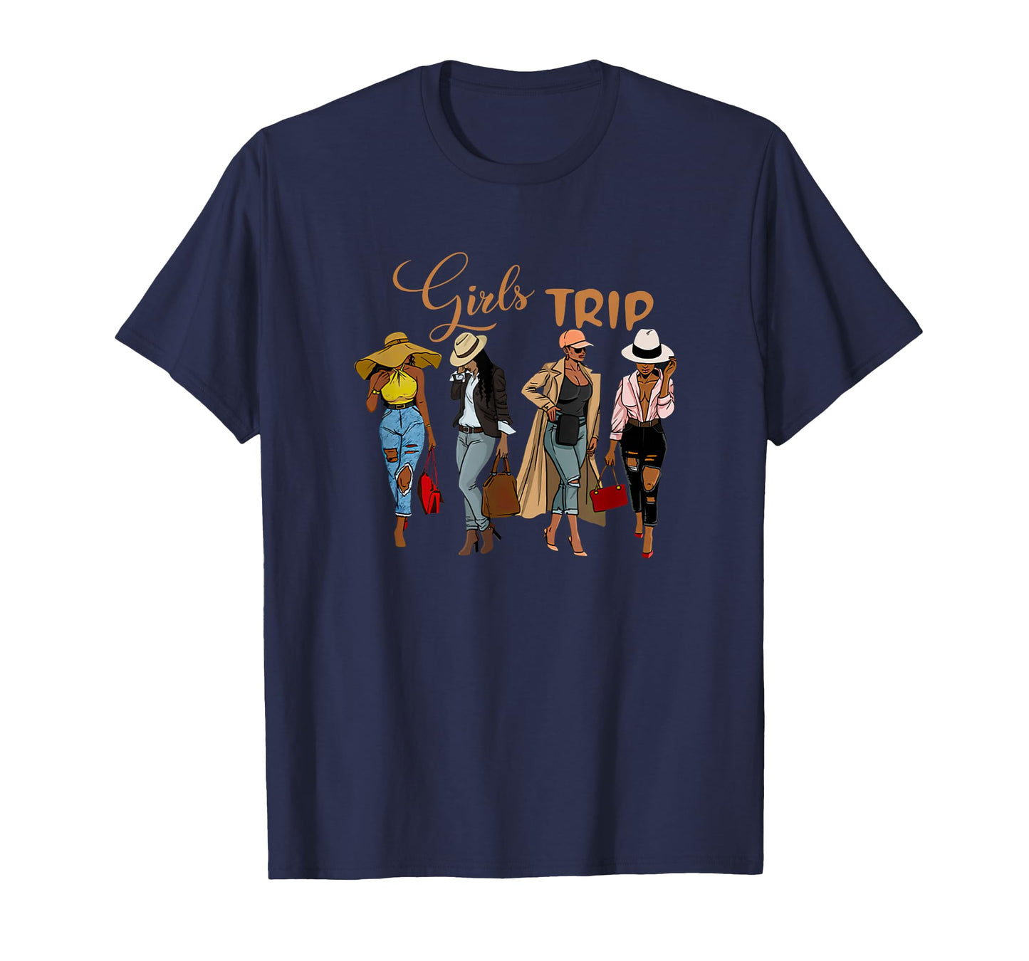 Girls Trip Black Women Queen-Melanin African American Pride T-Shirt