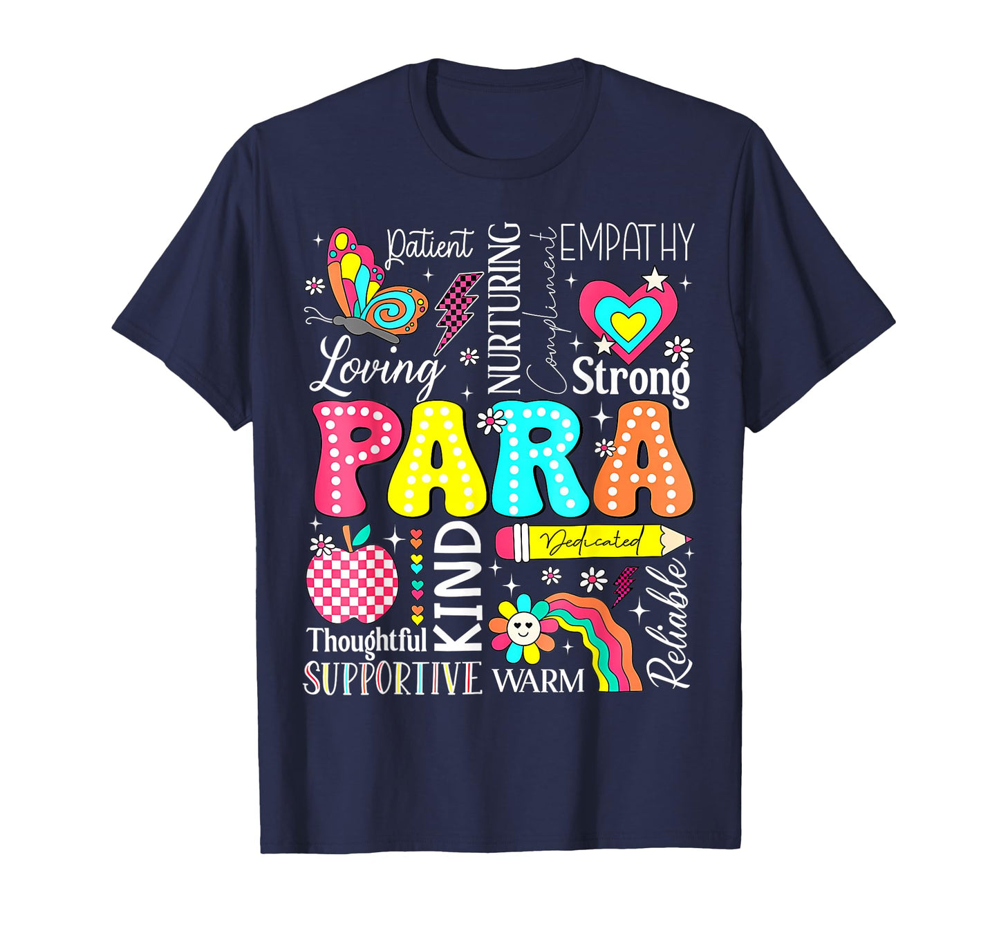 Para Paraprofessional Paraeducator First Day Back To School T-Shirt