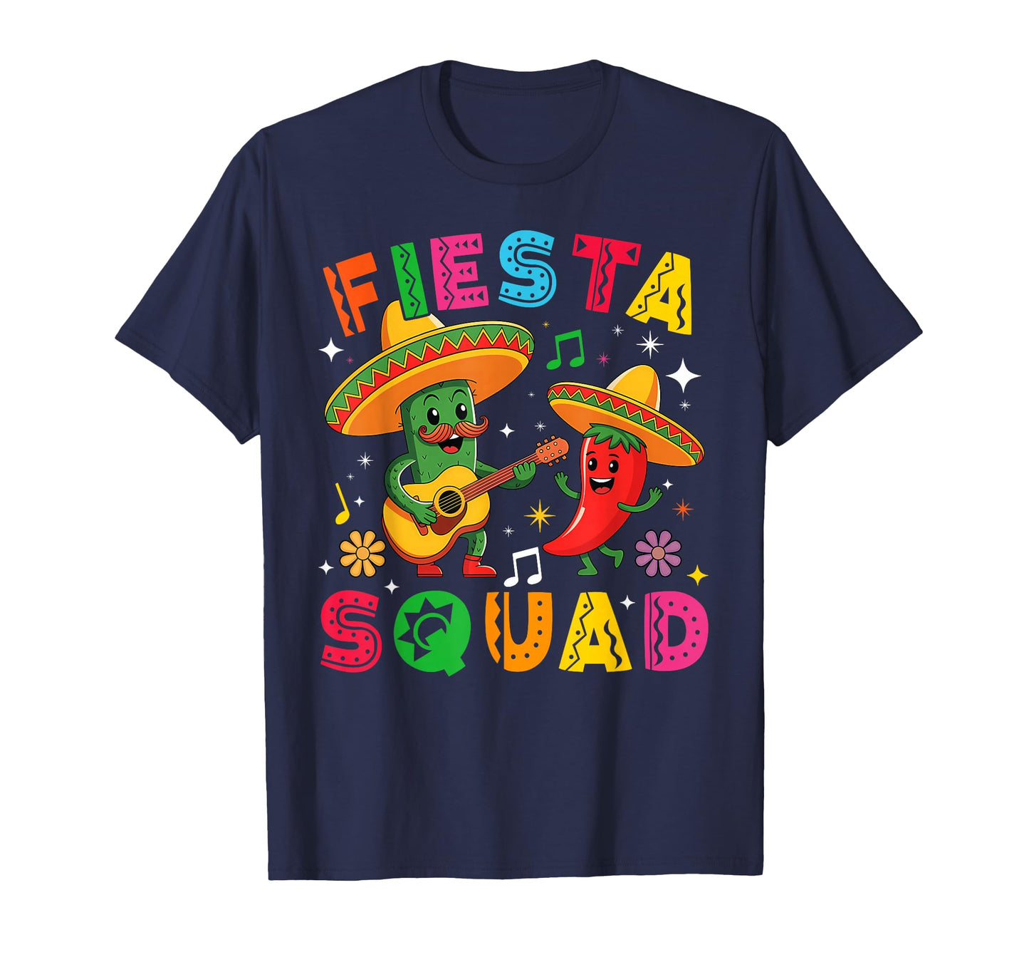 Funny Cinco De Mayo Fiesta Squad Mexican Matching Men Women T-Shirt