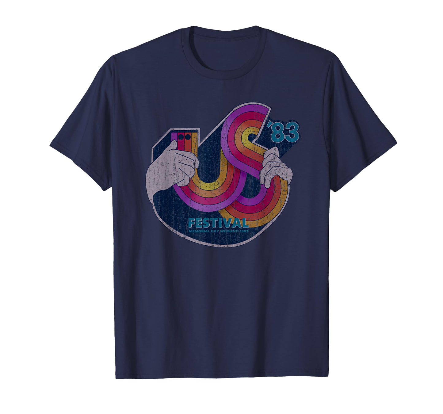Retro Vintage US Festival 1983 Distressed Music Lover T-Shirt