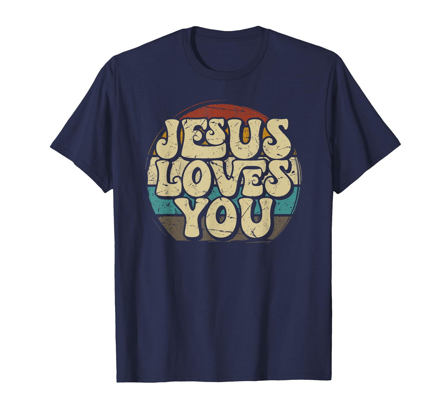 Jesus Loves You Retro Vintage Style Graphic Men Womens T-Shirt