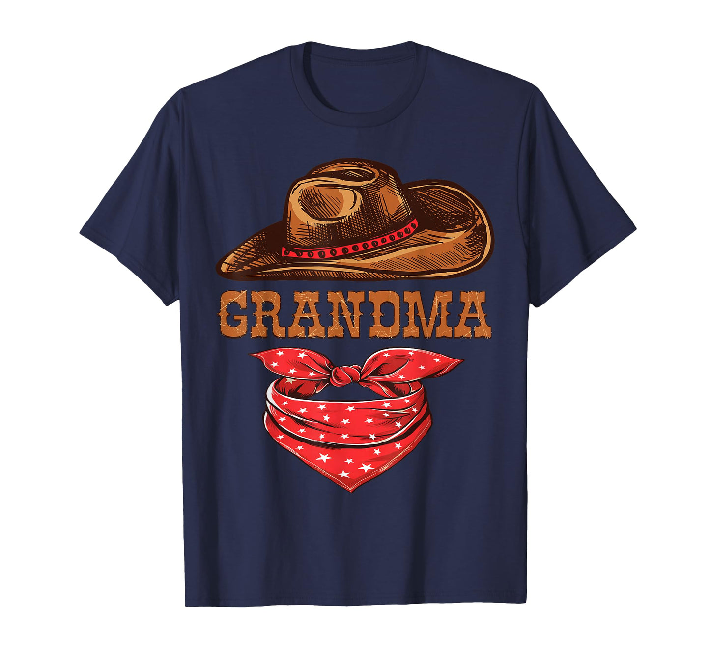 Grandma Western Birthday Cowboy Cowgirl Family Matching T-Shirt