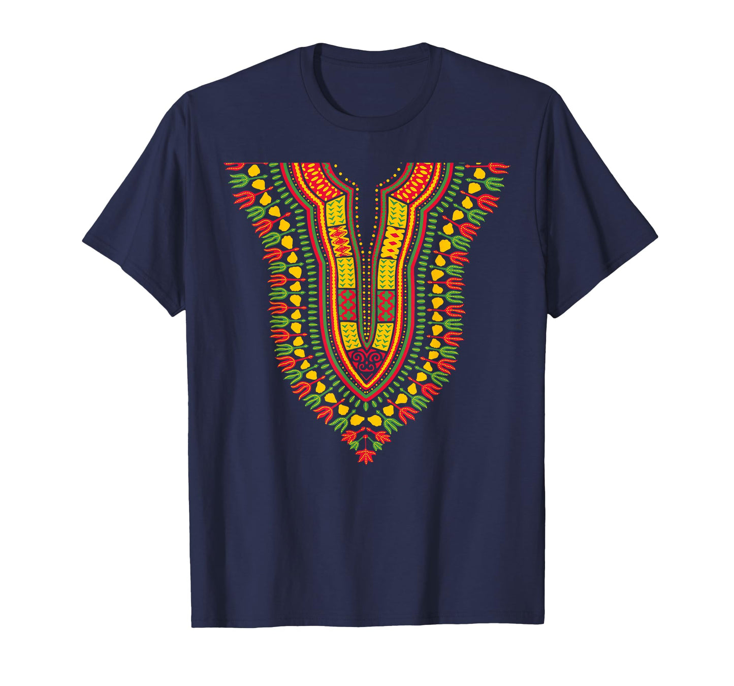 Traditional Tribal Dashiki Pride Attire Kente African Print T-Shirt