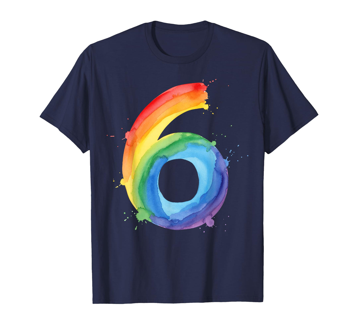 I Am Already 6 Rainbow Watercolor Birthday Shirt Kids T-Shirt