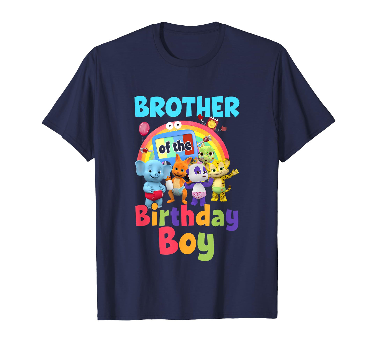 Brother Of The Birthday Boy Family Party Decor Matching T-Shirt