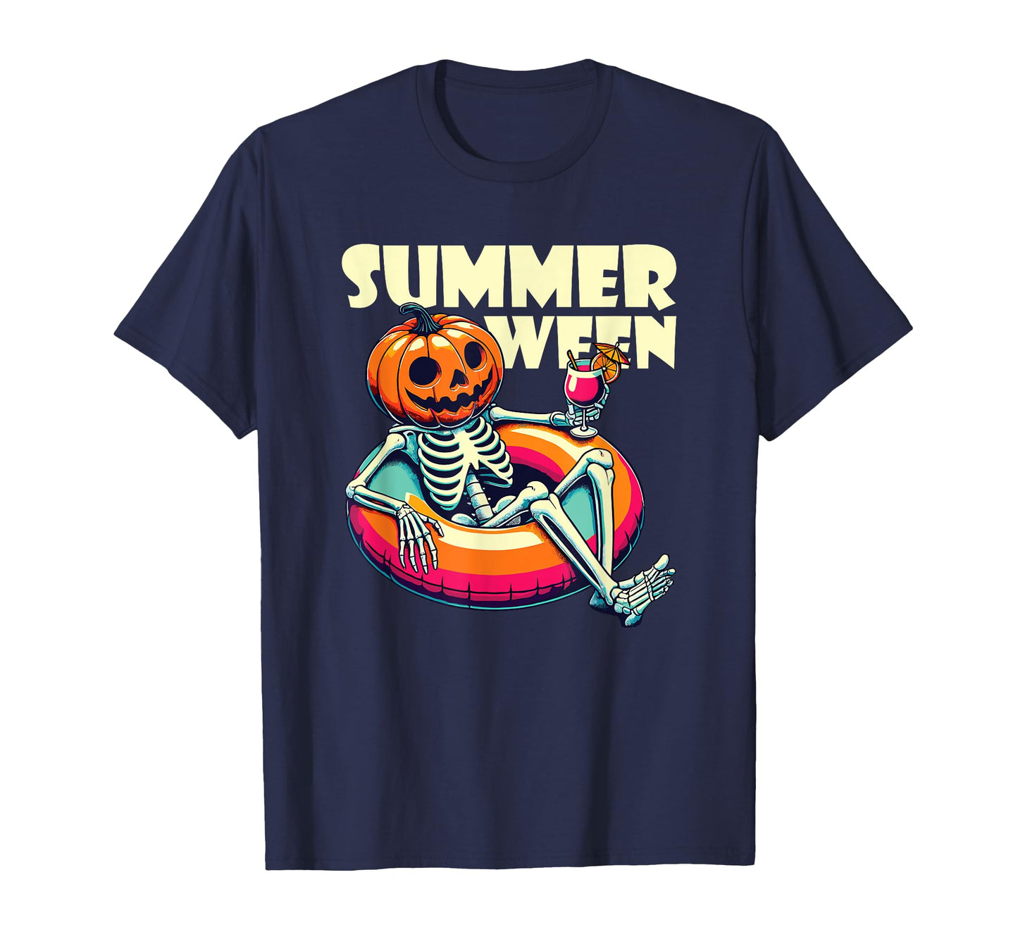 Happy Summerween Summer Halloween Ghost T-Shirt