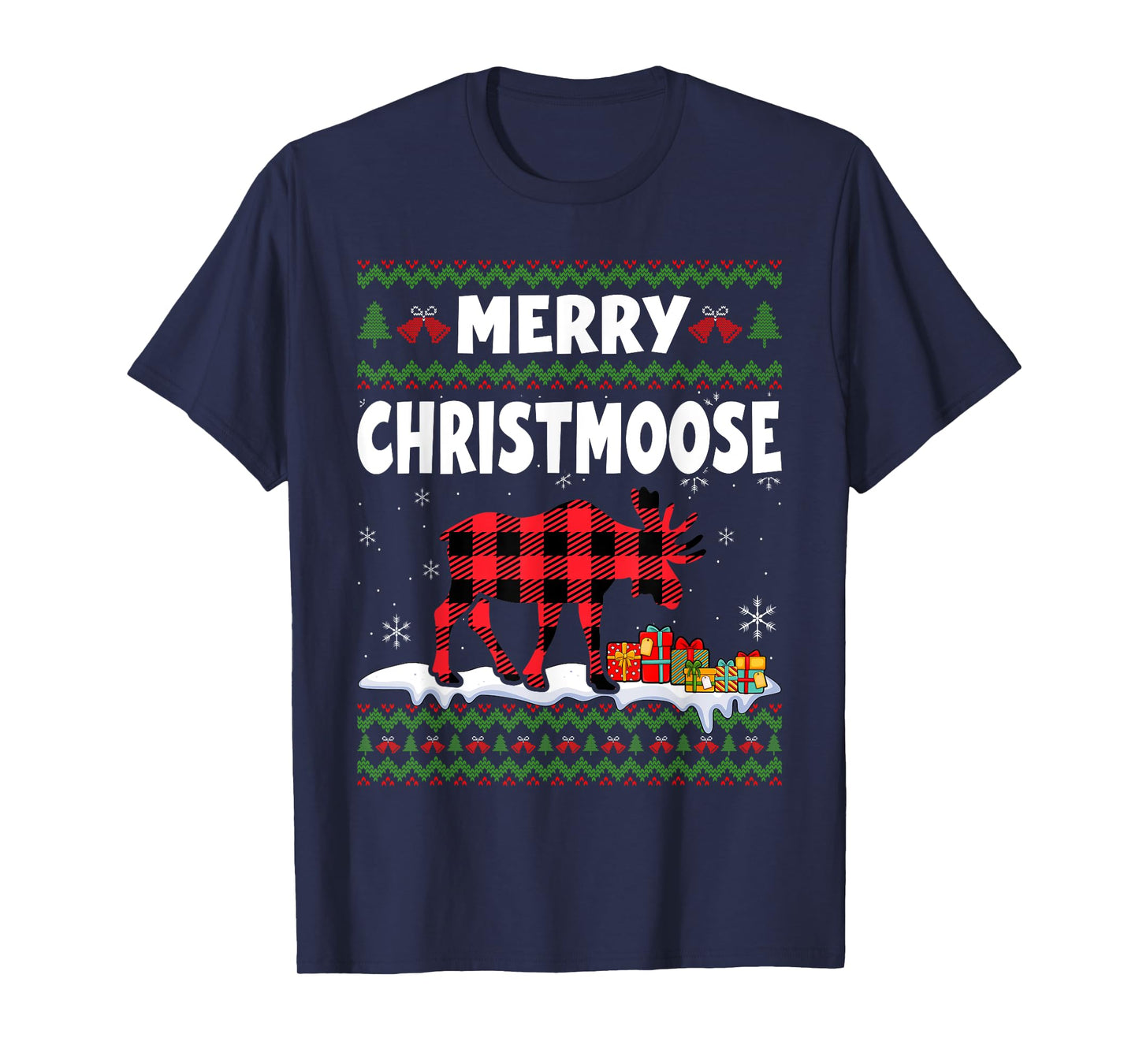 Merry Christmoose Christmas Moose Lover Xmas Holiday T-Shirt