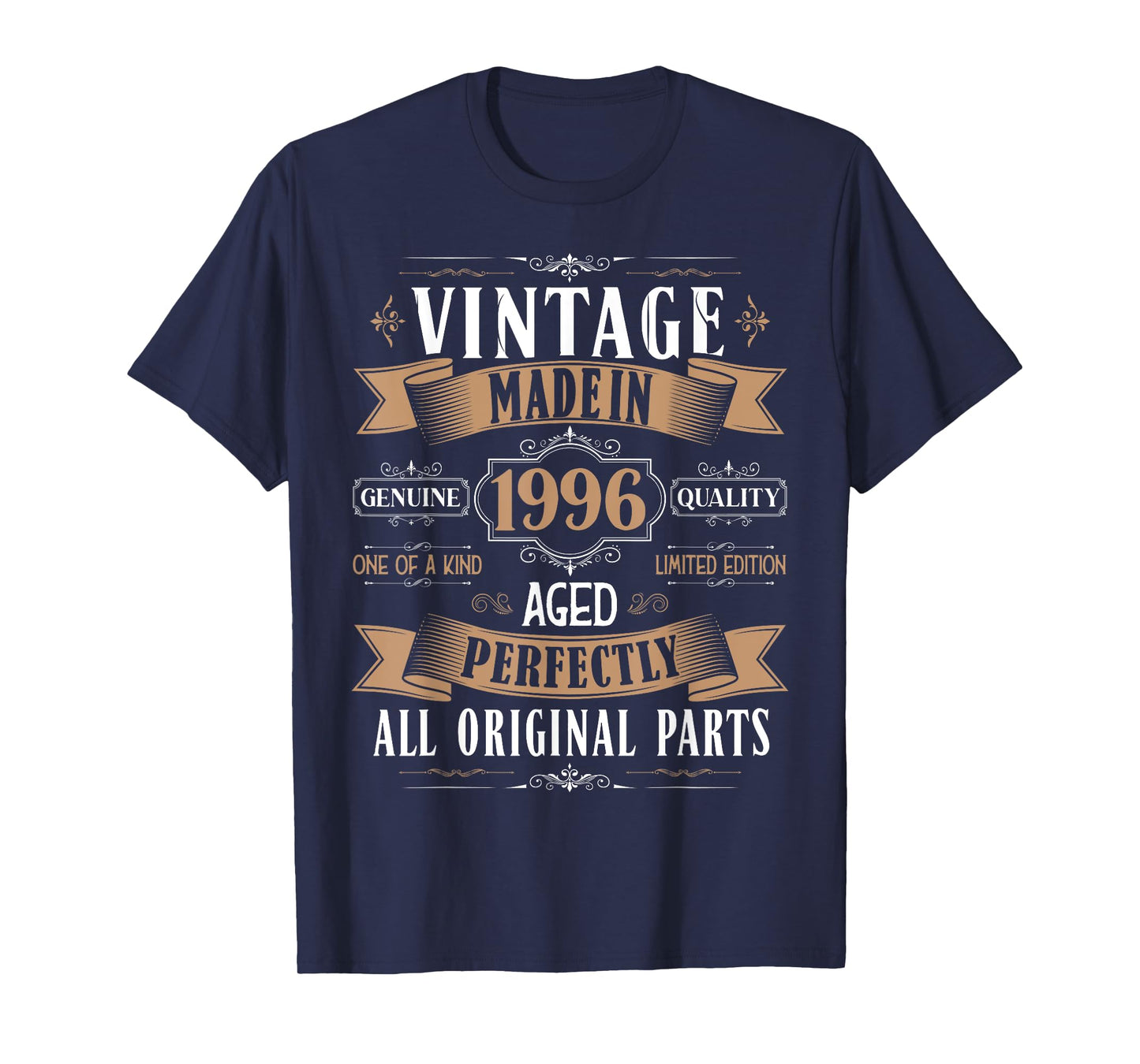 Vintage 29th birthday men Born 1996 29 years old Bday mens T-Shirt