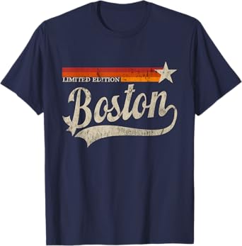 Vintage Boston Name Family Men Women Classic Limited Edition T-Shirt