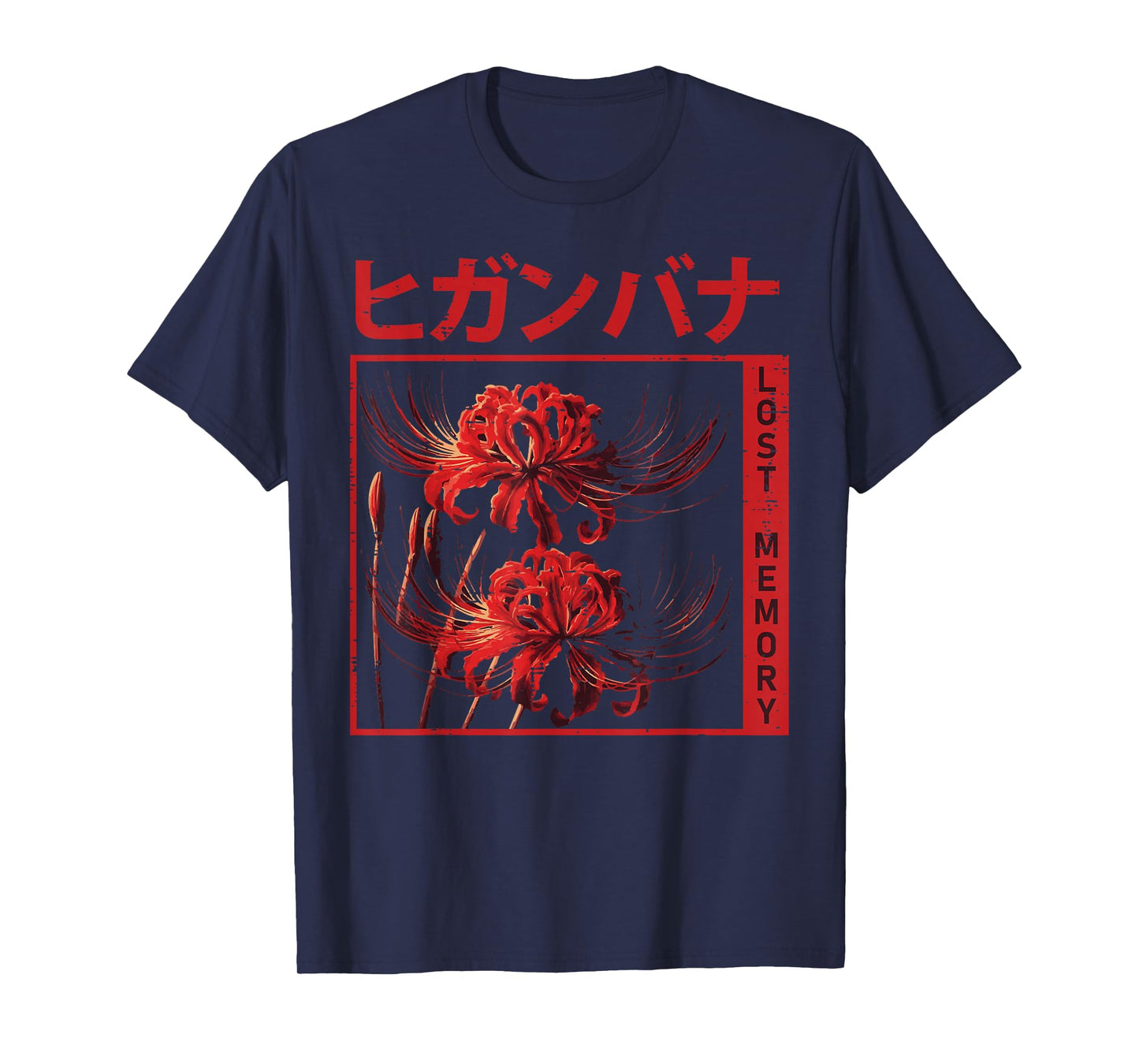 Japanese Spider Lily Flower Higanbana Anime Men Women Kids T-Shirt